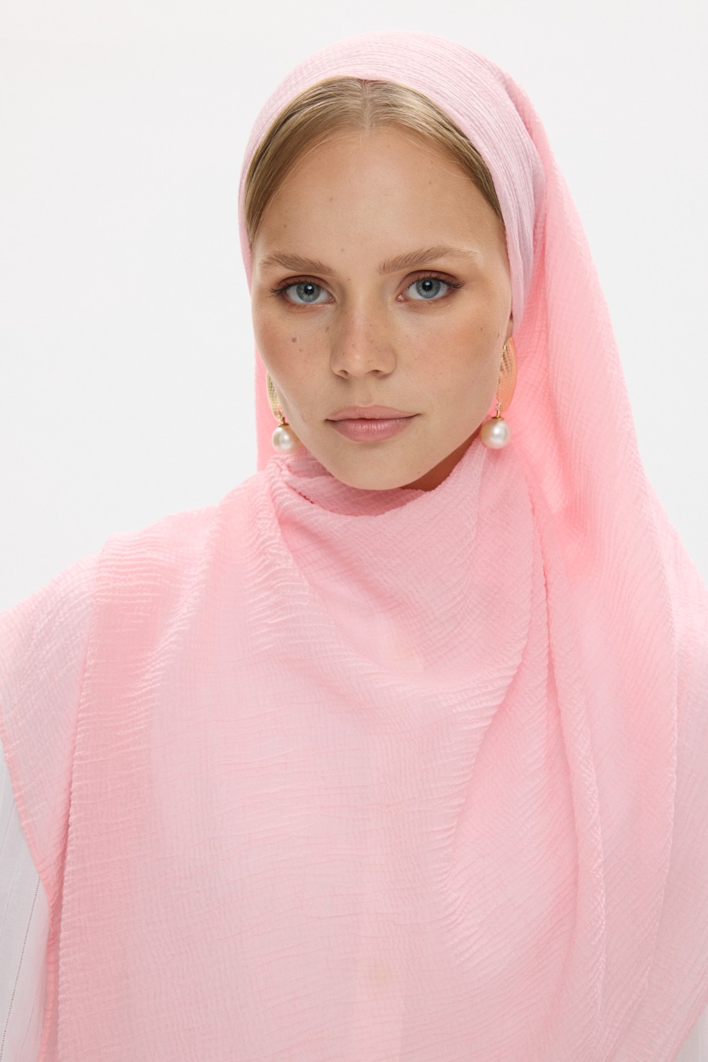 Votre Scarfs Naturec Müslin Şal - Uçuk Pembe