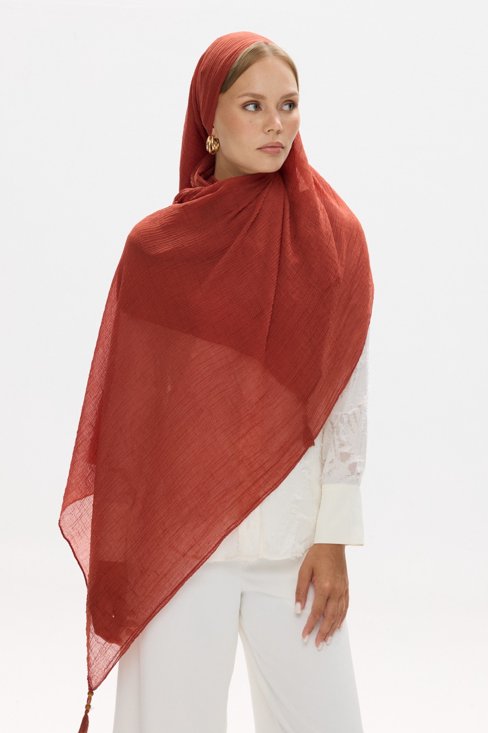 Votre Scarfs Naturec Müslin Şal