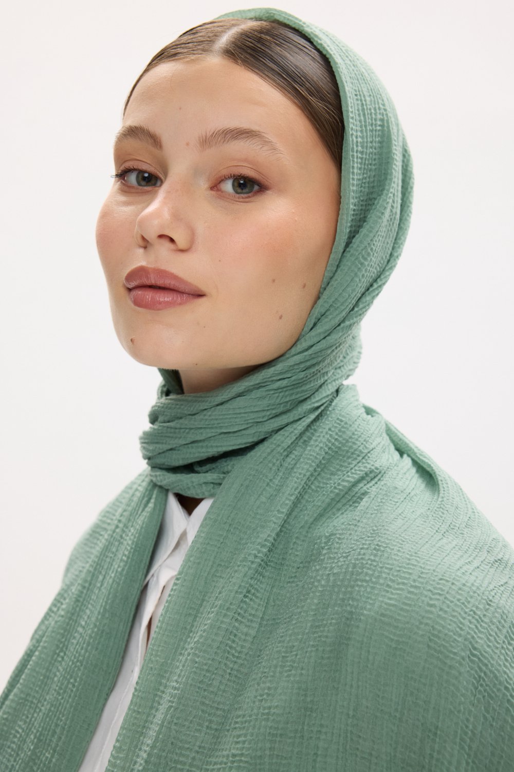 Votre Scarfs Naturec Müslin Şal - Mint Yeşili