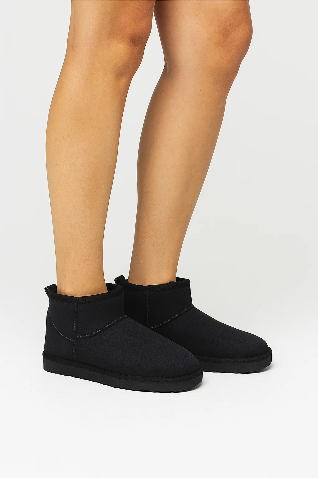  Kadın Süet Içi Kürklü Alçak Taban Bilekte Kısa Kadın Bot&bootie 