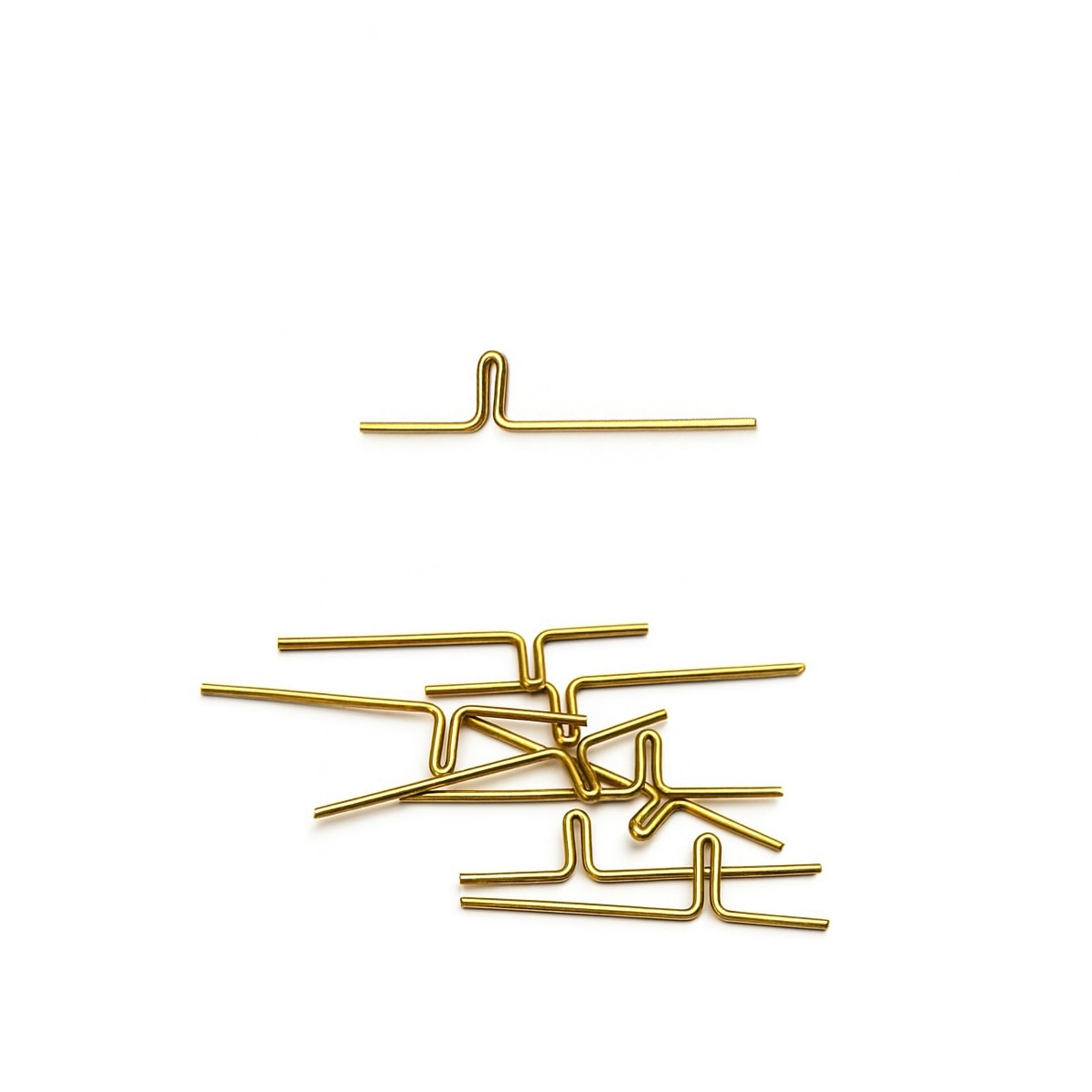 100 adet | Cam Kutu Fanus Kilidi | Pirinç Gold Gümüş | Vitray Malzemeleri 