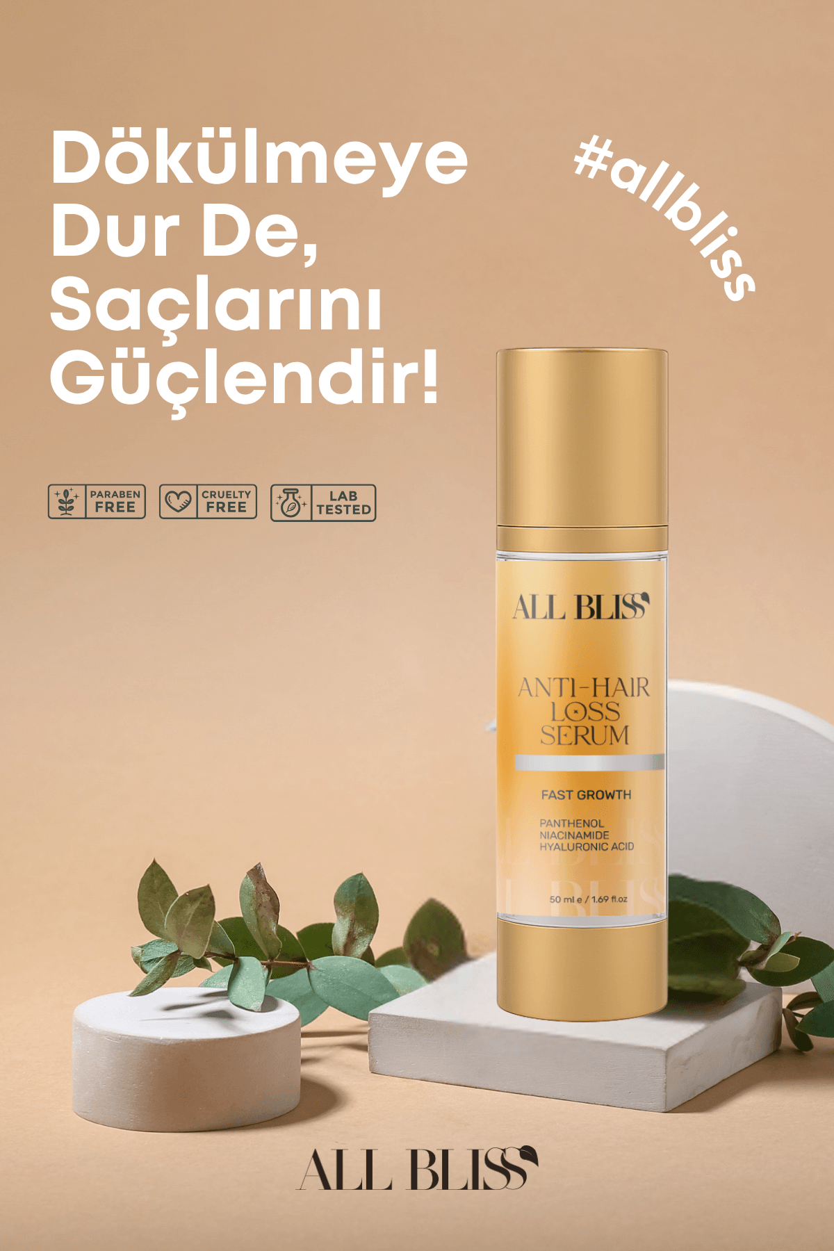 Gül Özlü Saç Bakım Yağı 50 ml – Argan, Hindistan Cevizi, Badem ve Keratin İçerikli – Kırık Onarıcı, Uzatıcı & Dökülme Karşıtı Yoğun Bakım