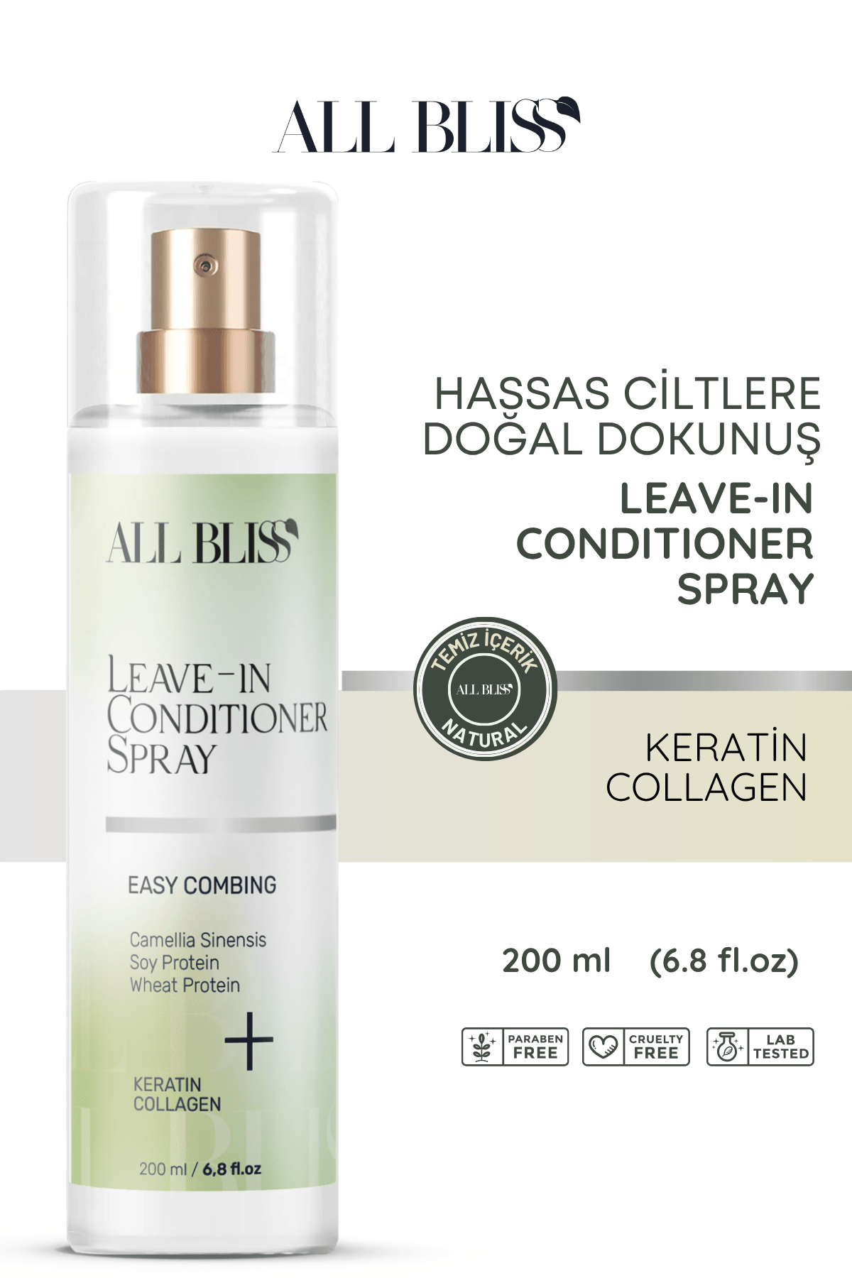 Durulanmayan Saç Bakım Spreyi 200 ml 