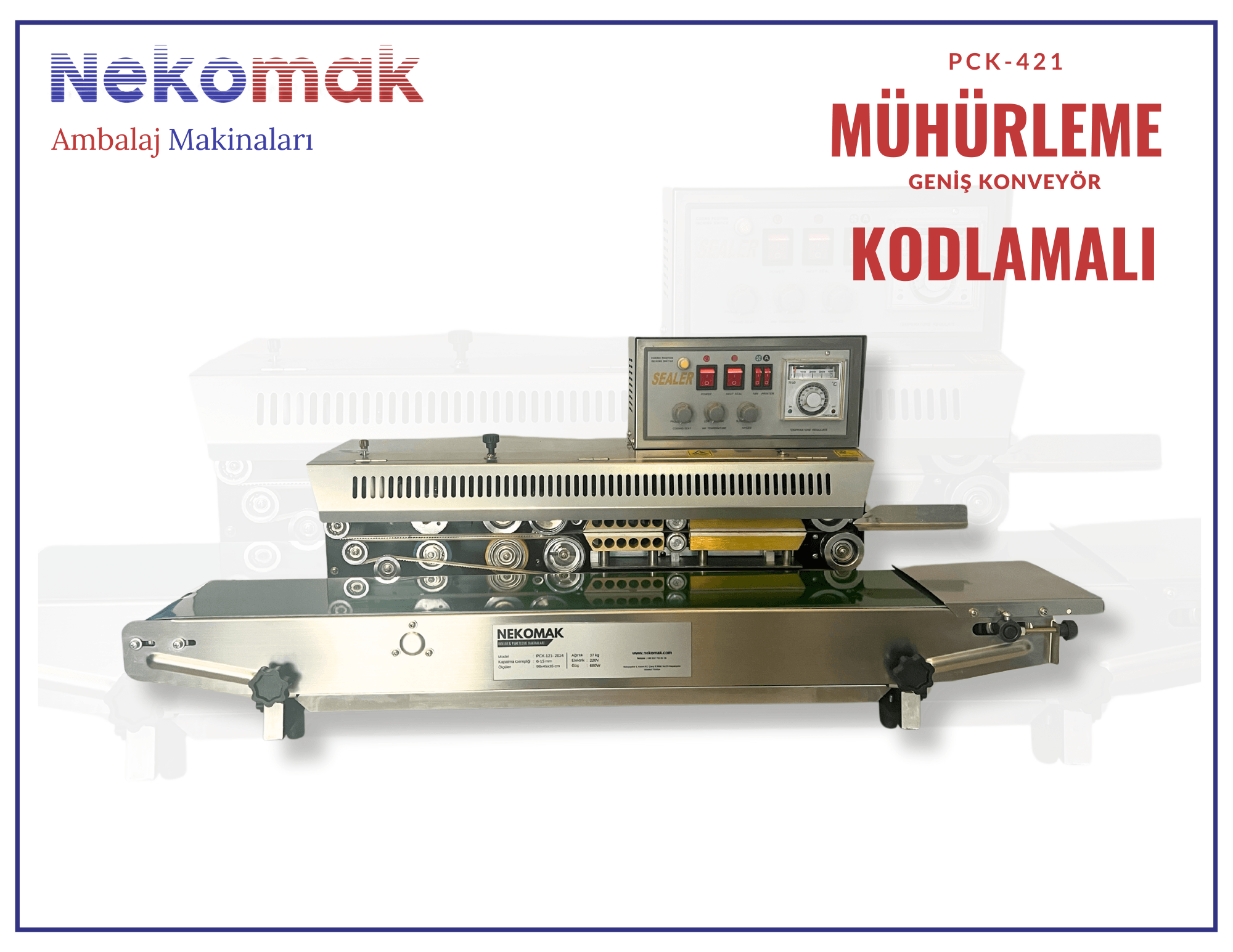 PCK-421 KODLAMALI POŞET MÜHÜRLEME MAKİNASI