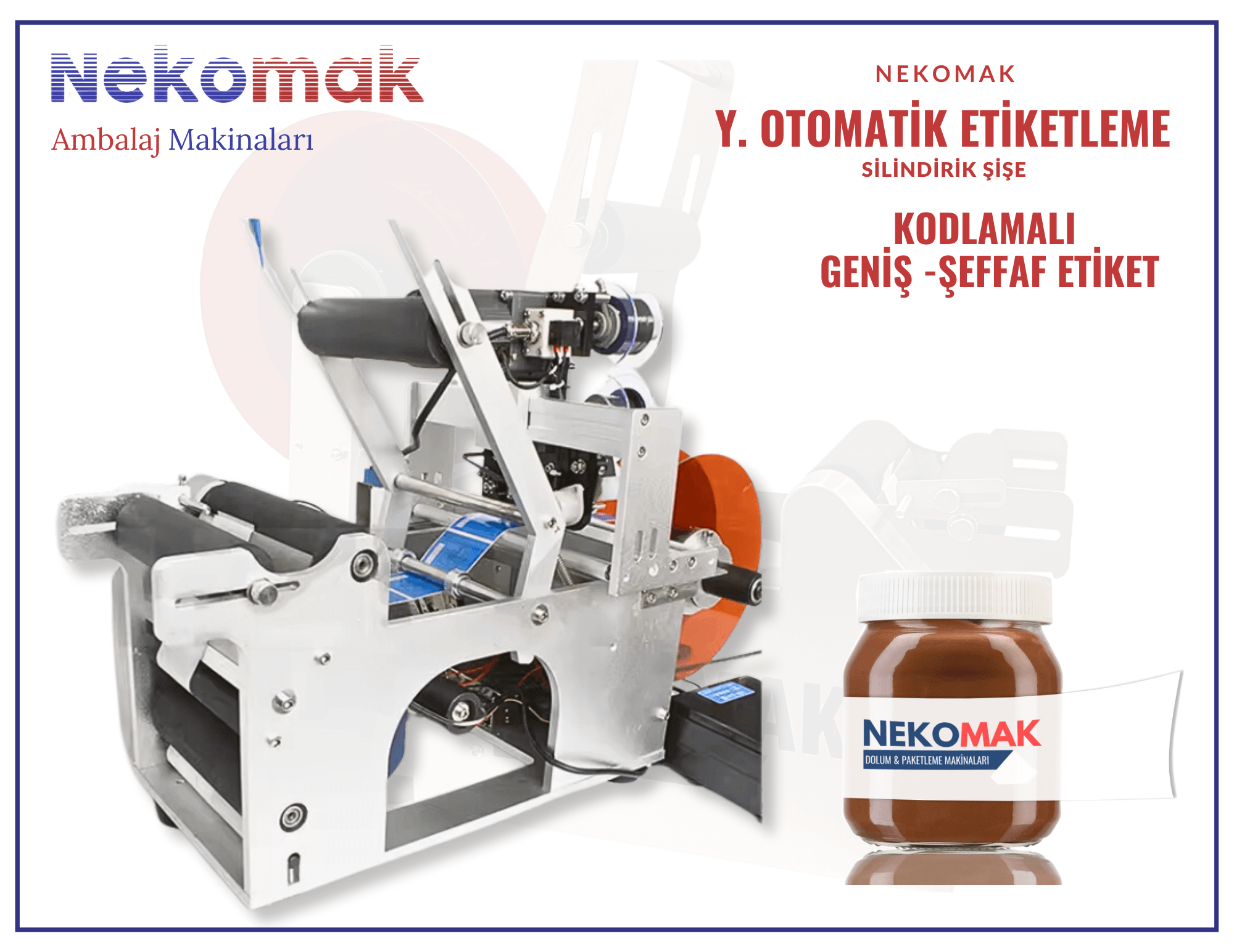 LBL-109S GENİŞ TİP KODLAMALI ETİKETLEME MAKİNASI (ŞEFFAF ETİKET)