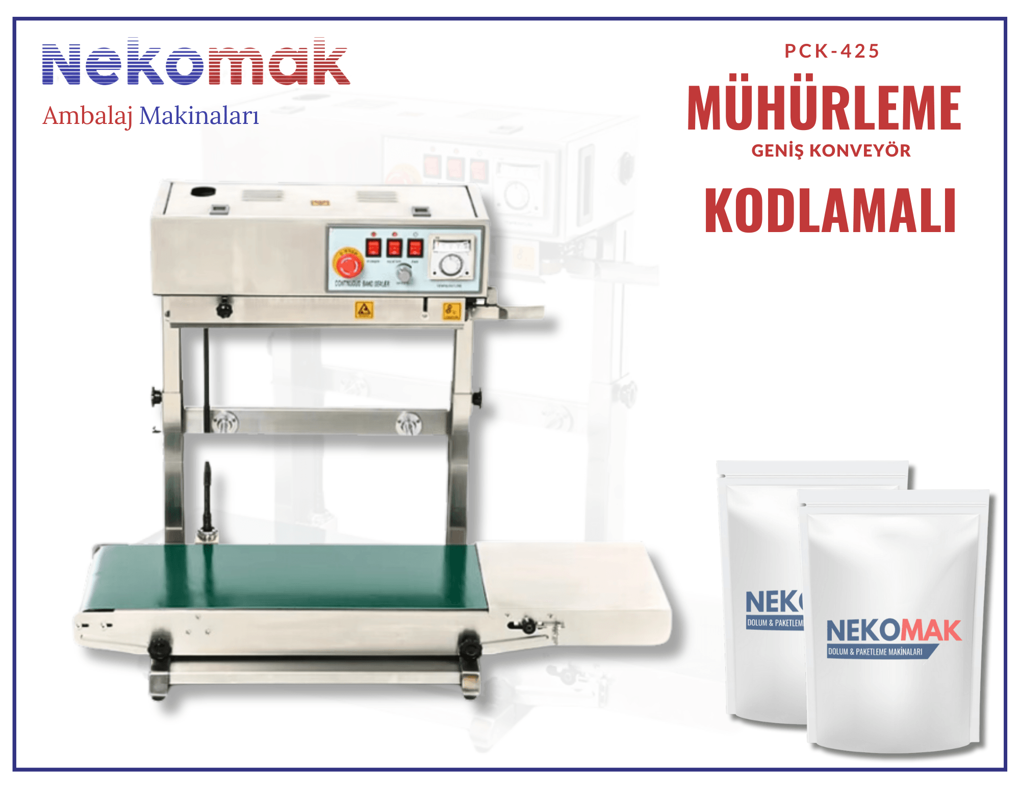 PCK-425 DİK MÜHÜRLEME MAKİNASI (KODLAMALI)