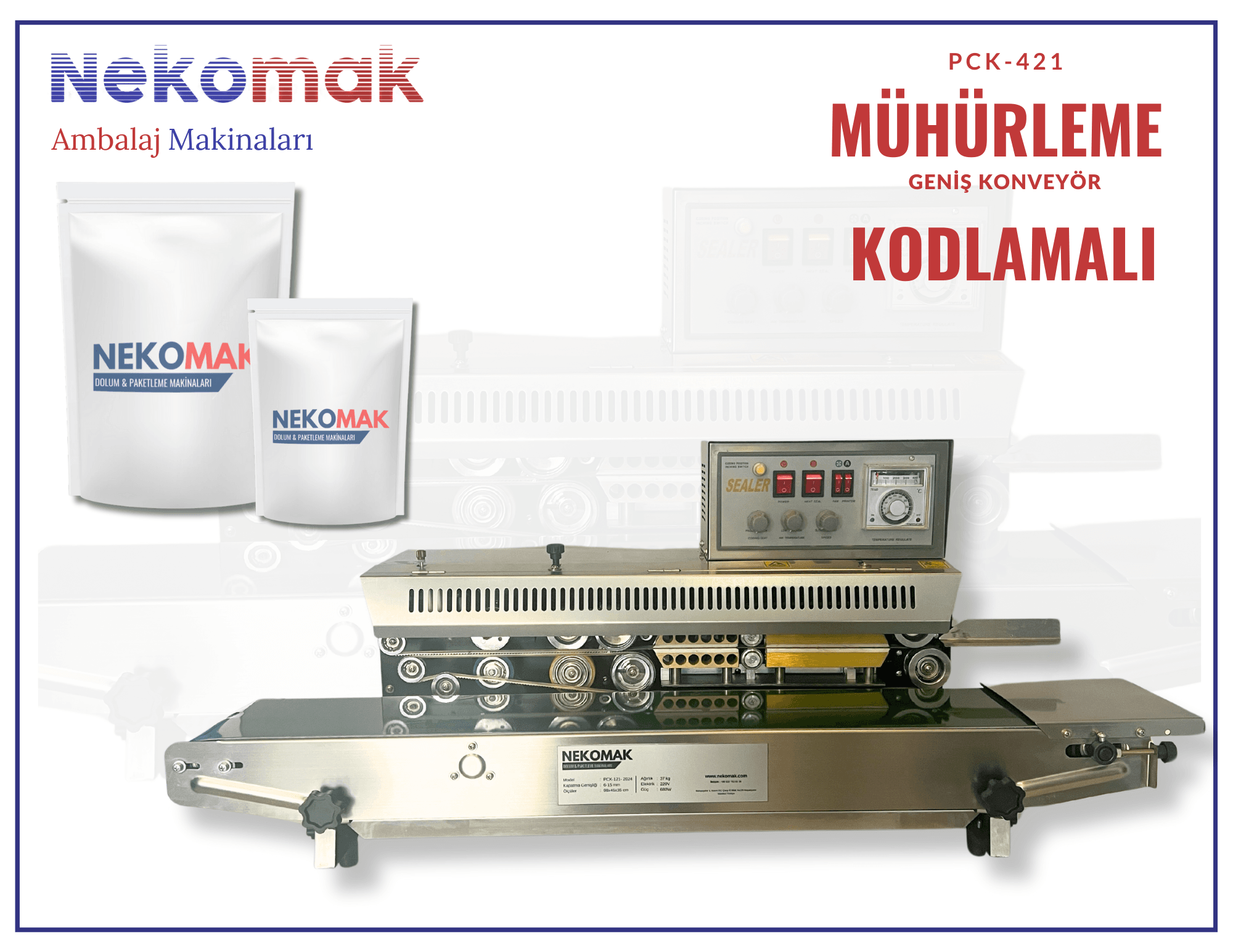 PCK-421 KODLAMALI POŞET MÜHÜRLEME MAKİNASI