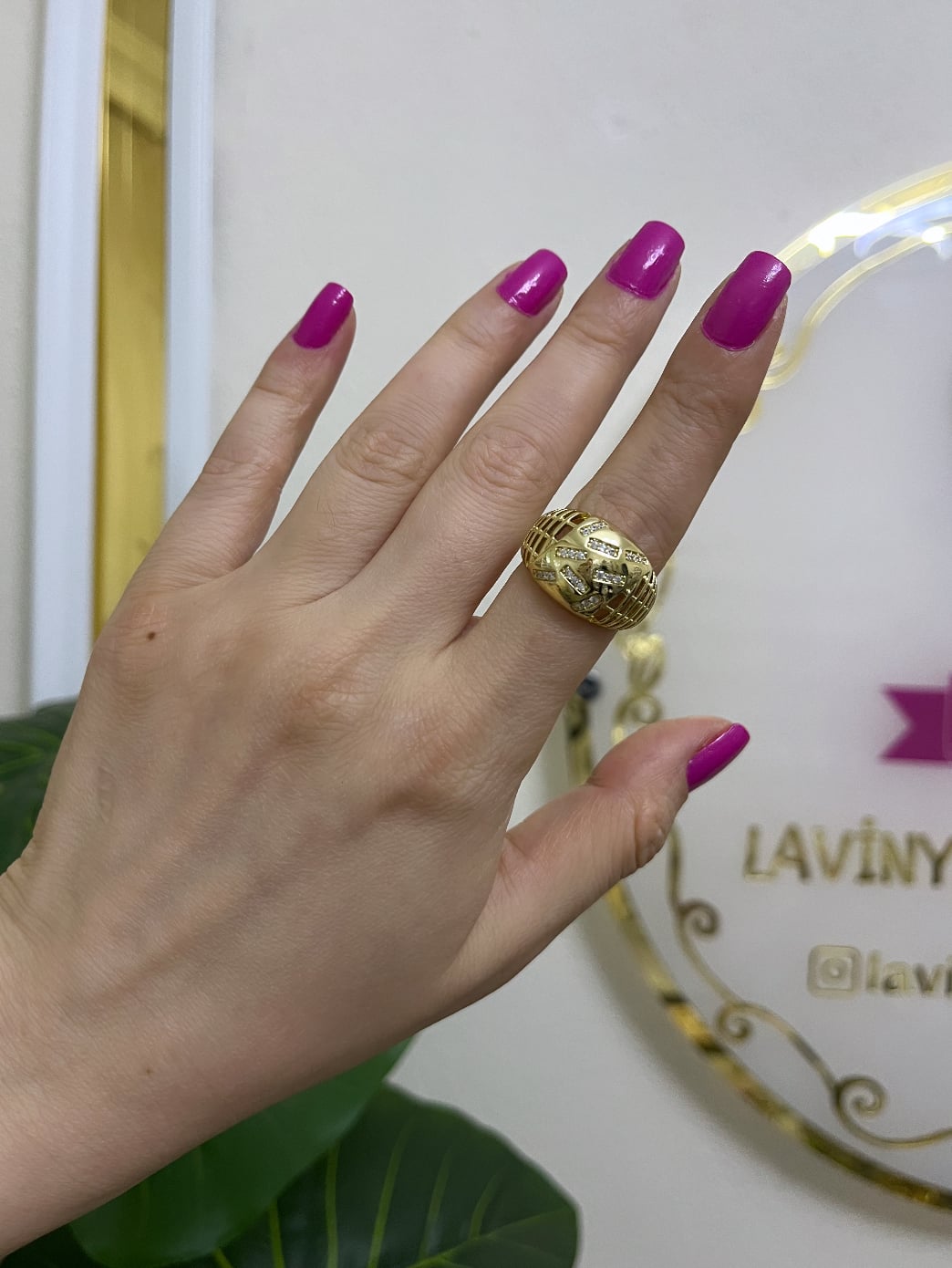 14k xuping yüzük-LAVİNYA