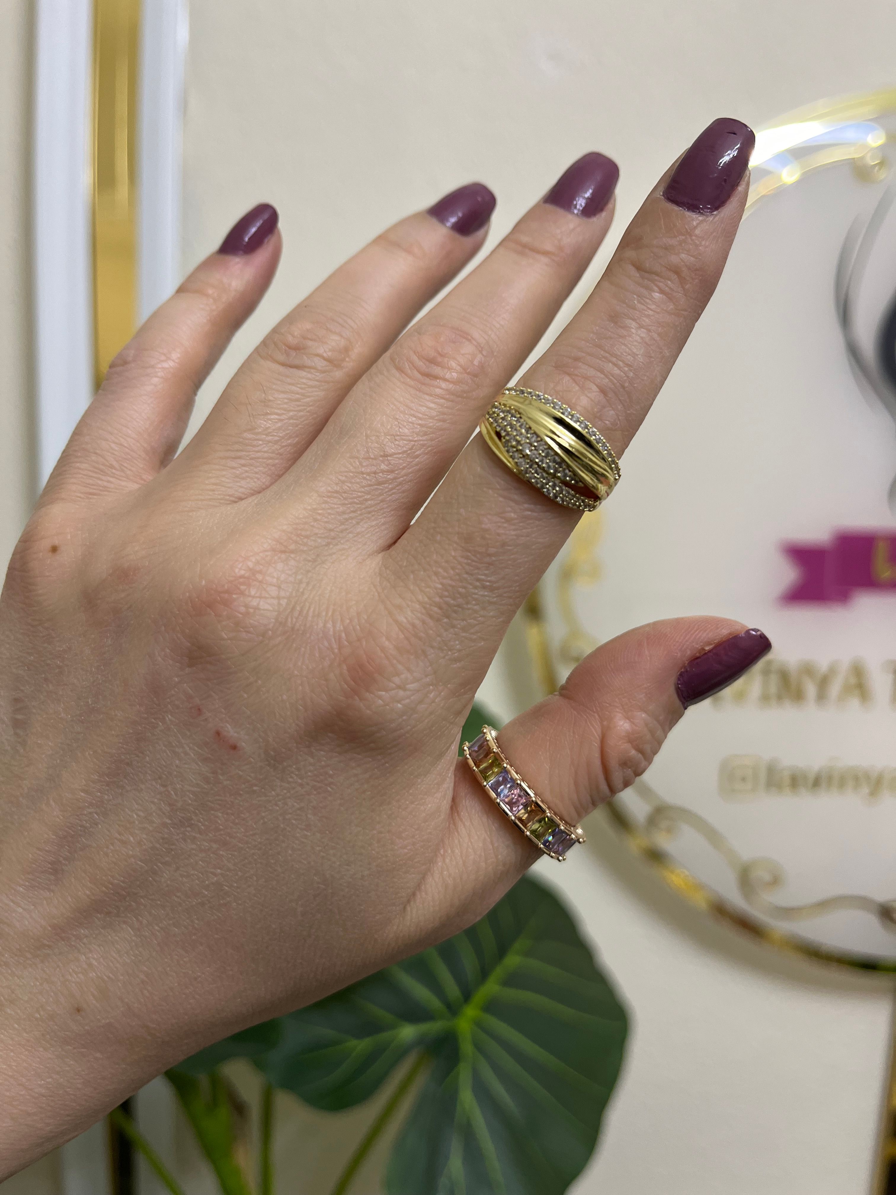 14k özel seri yüzük-LAVİNYA