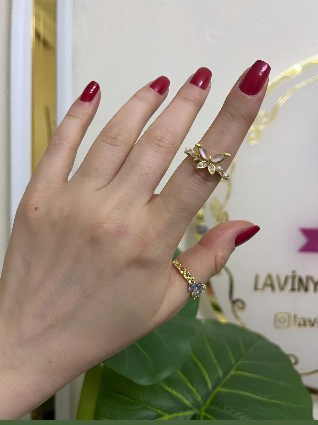 Özel seri yüzük ayarlamalı-LAVİNYA
