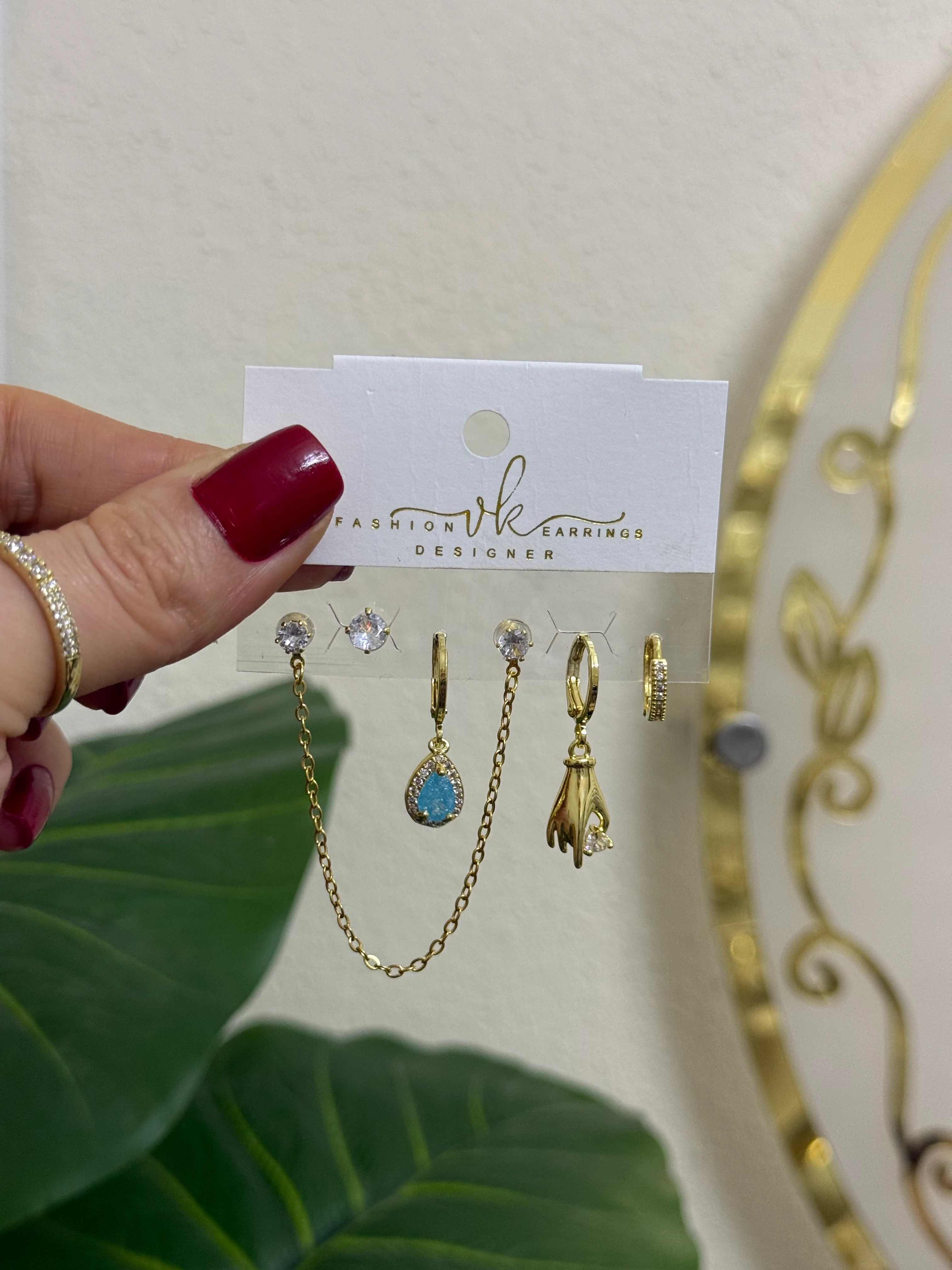 Özel seri çoklu küpe-LAVİNYA