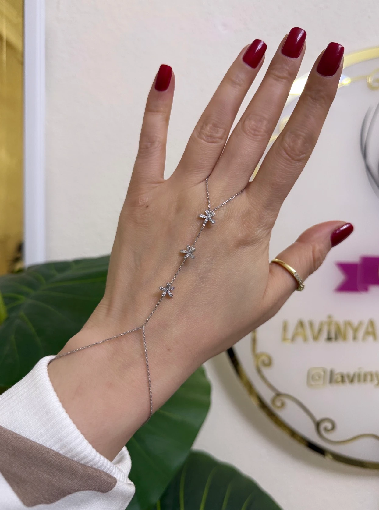 Özel seri çiçek silver şahmeran-LAVİNYA