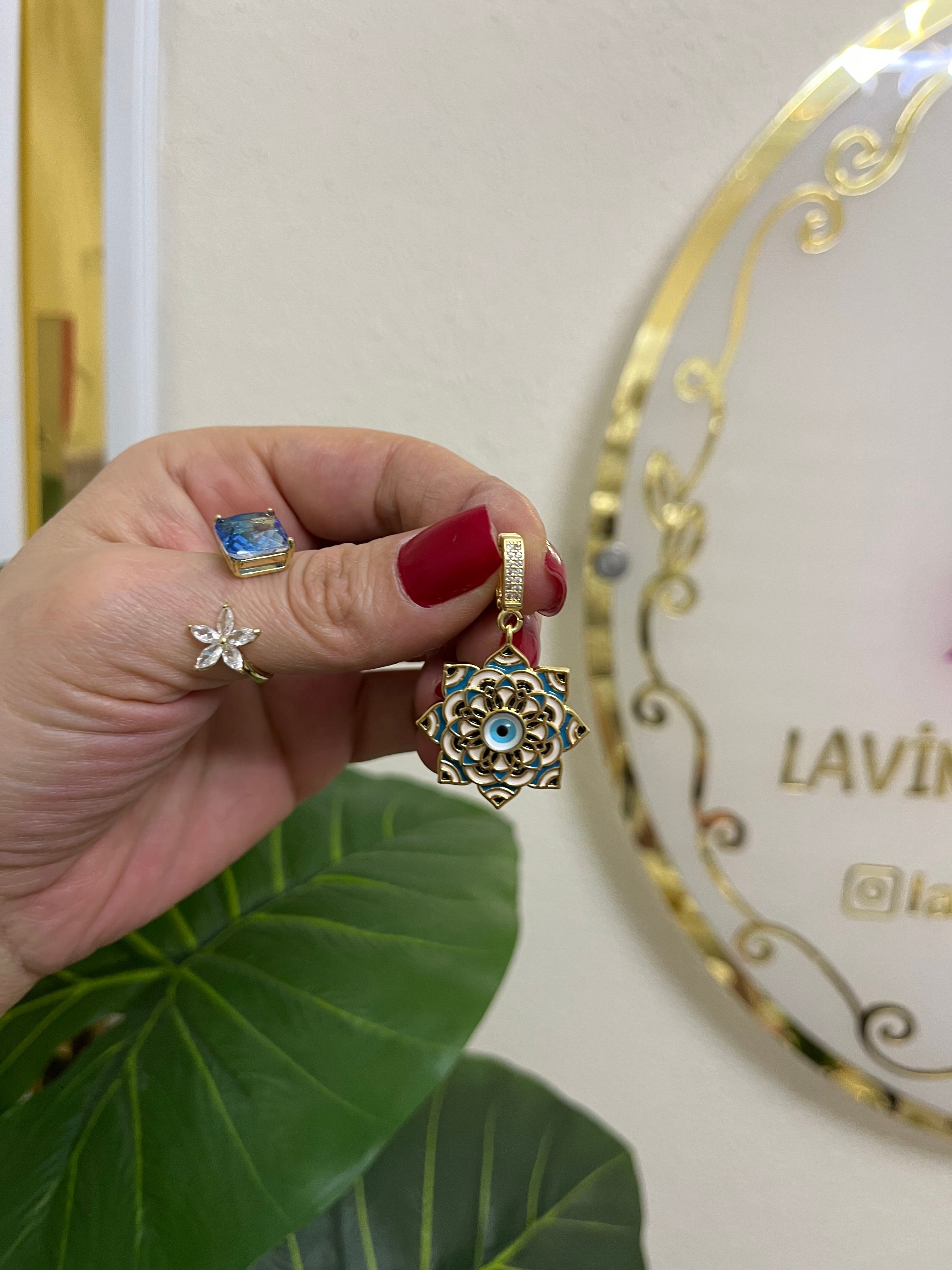 Nazar boncuklu charm-LAVİNYA