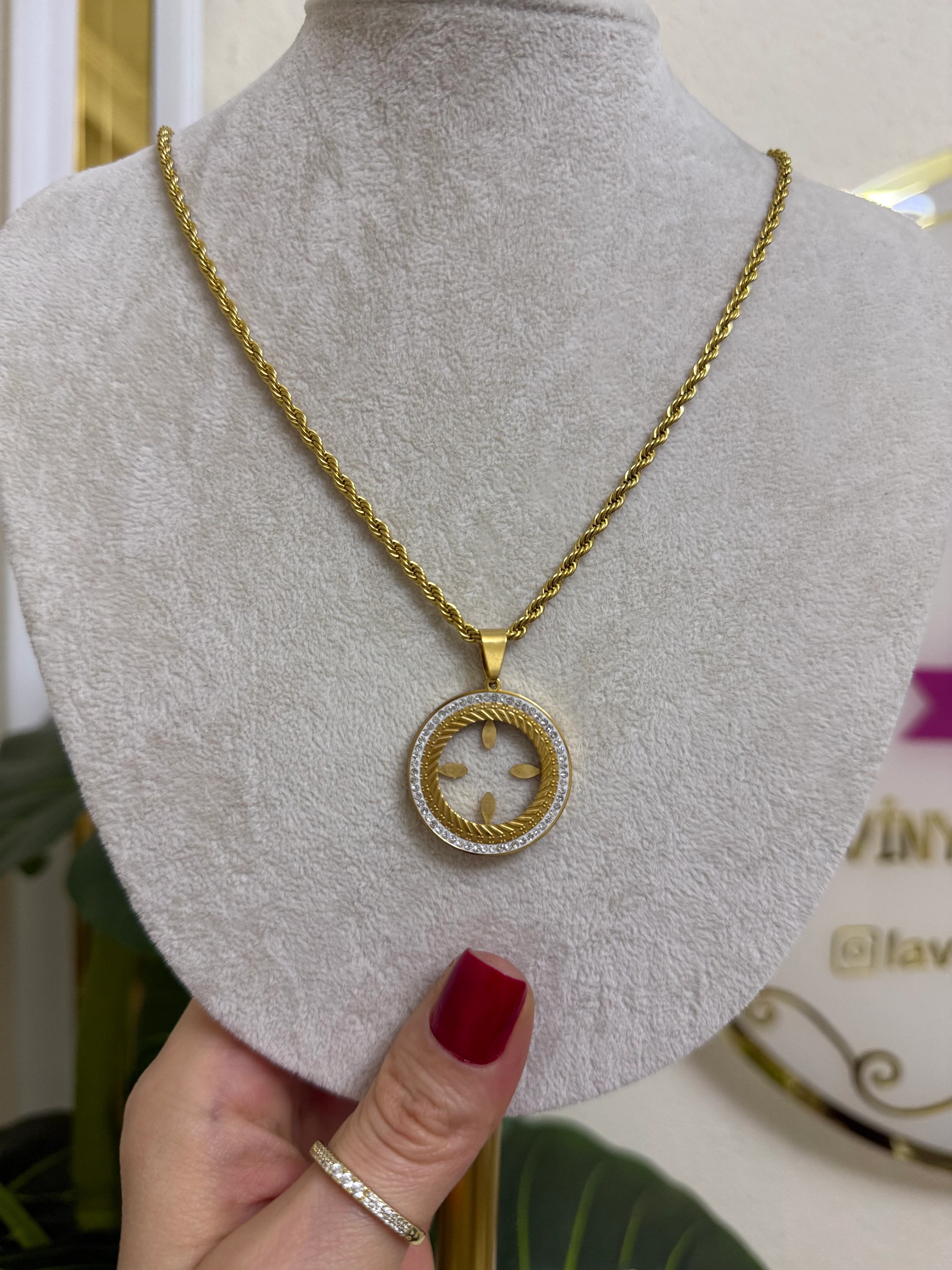 Çeyreklik çelik kolye-LAVİNYA