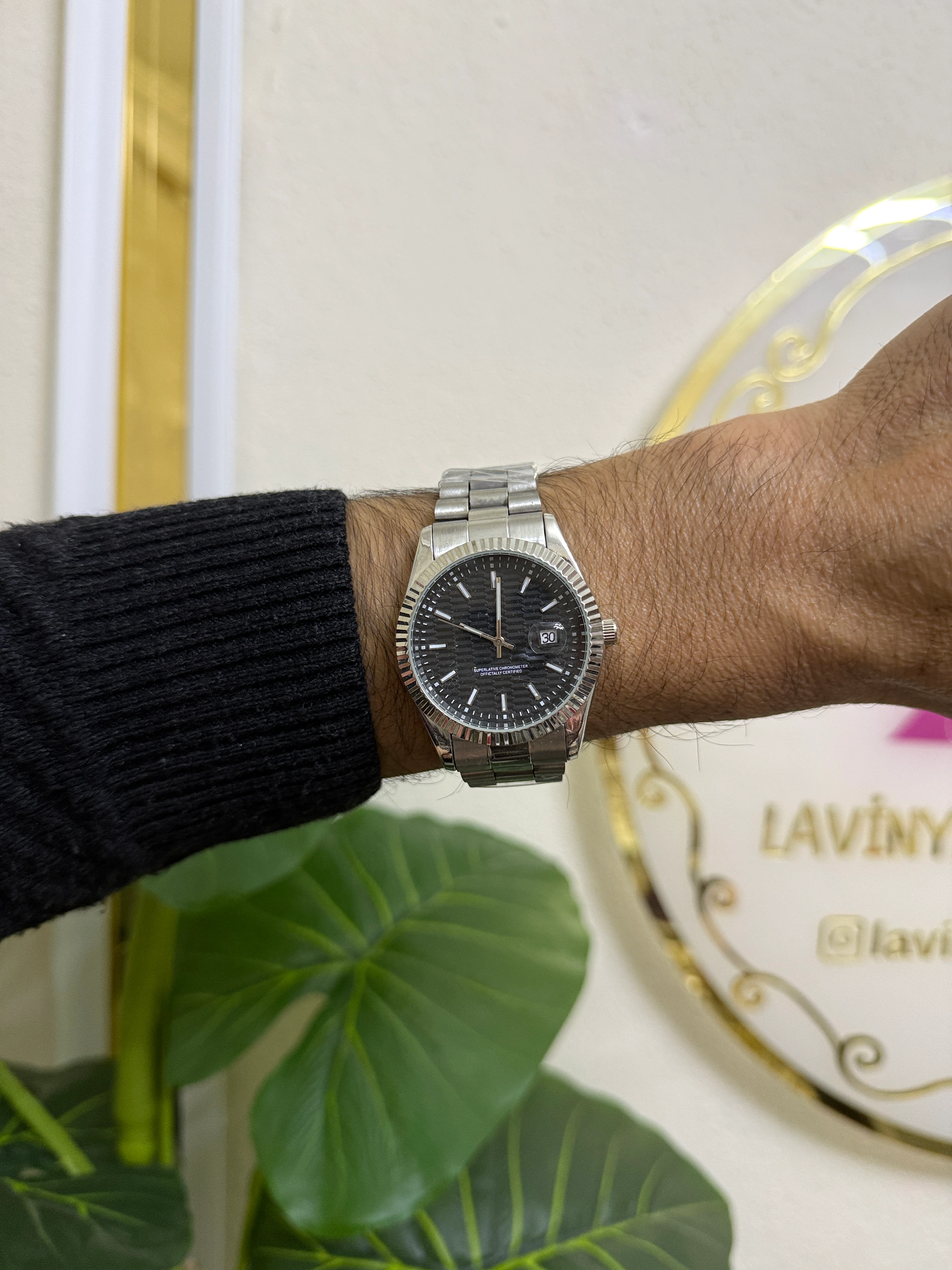 Çelik a kalite erkek saat-LAVİNYA