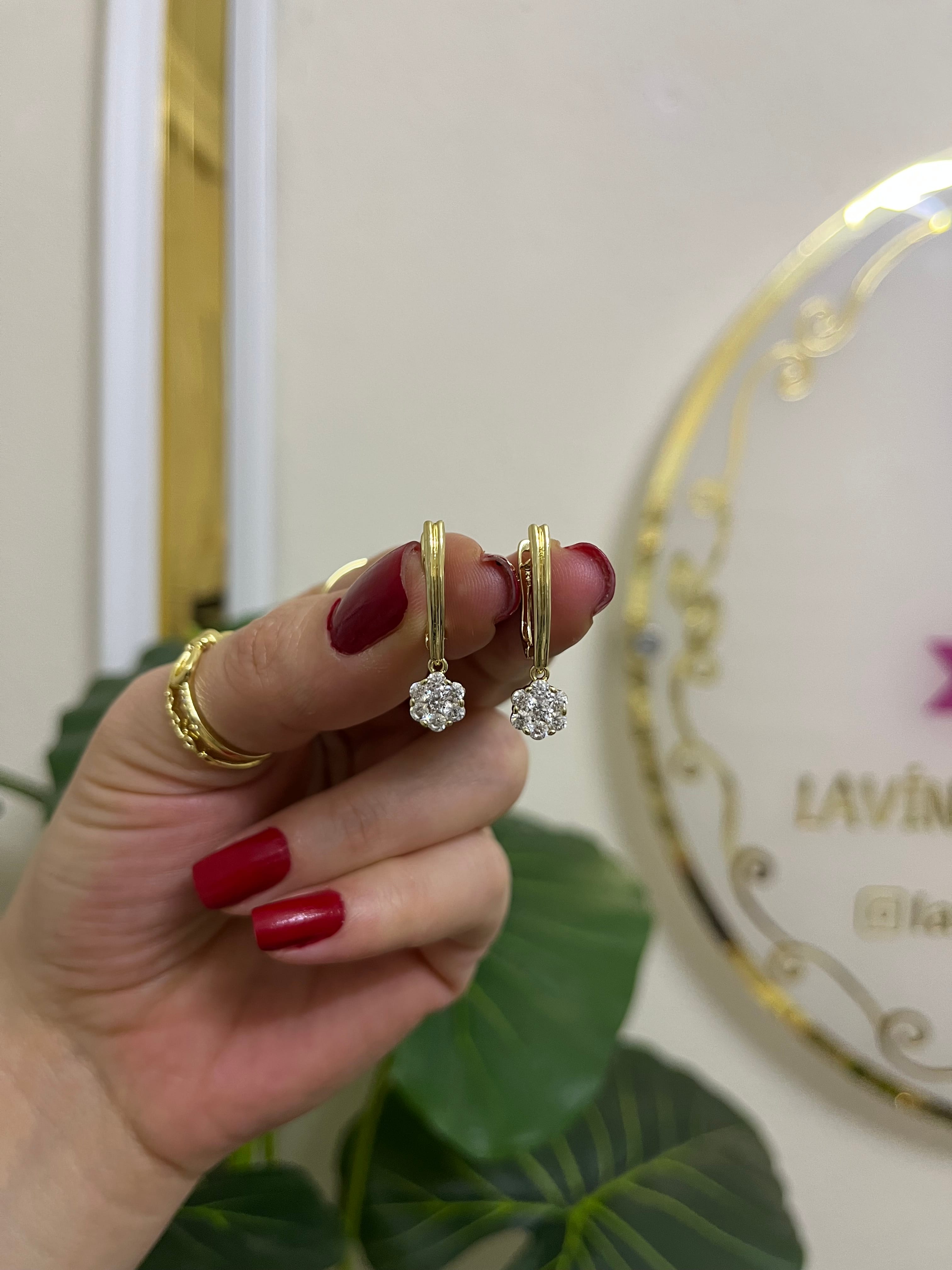 14k xuping küpe-LAVİNYA