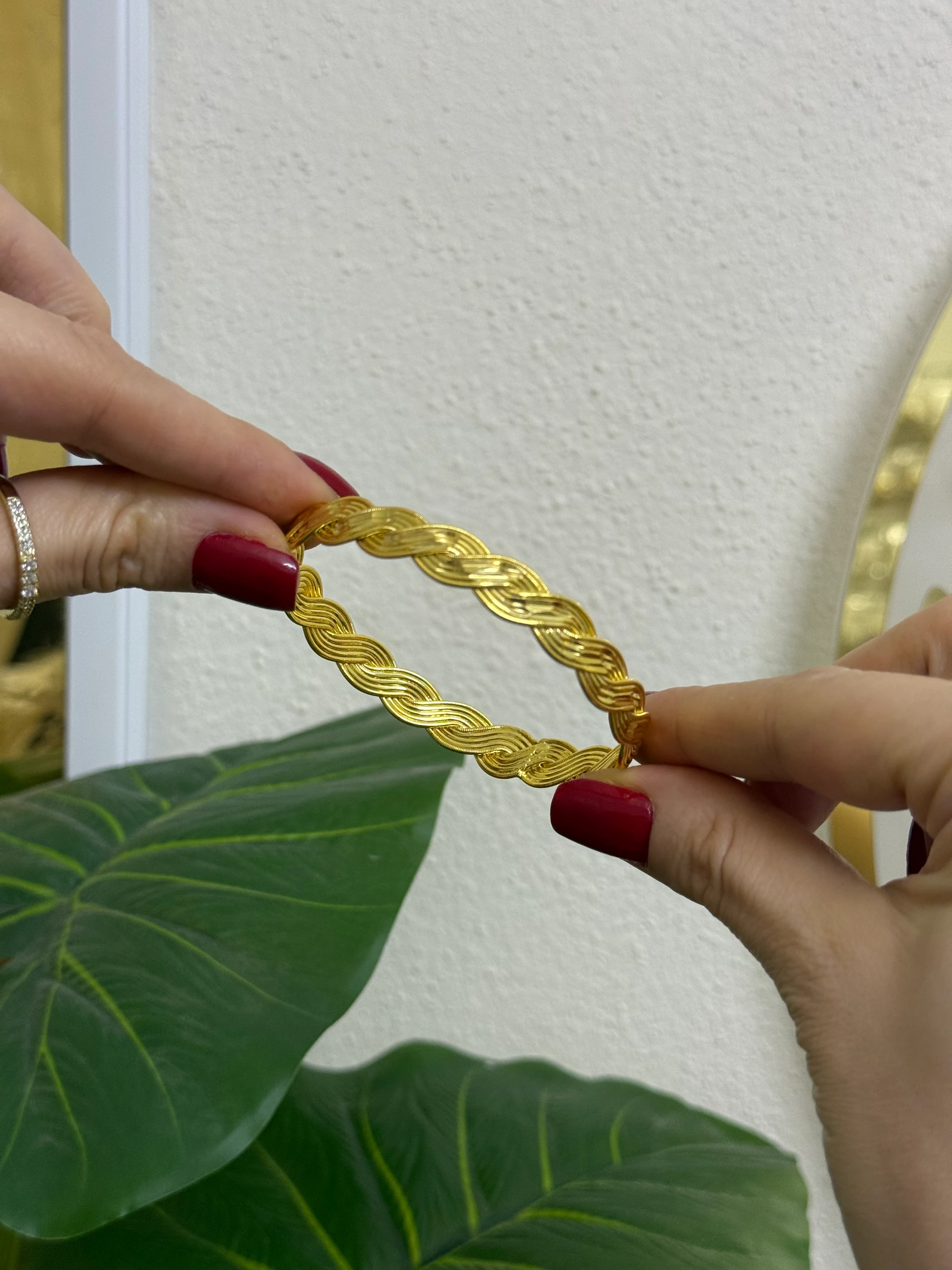 22k kuyum model örgü bilezik-LAVİNYA