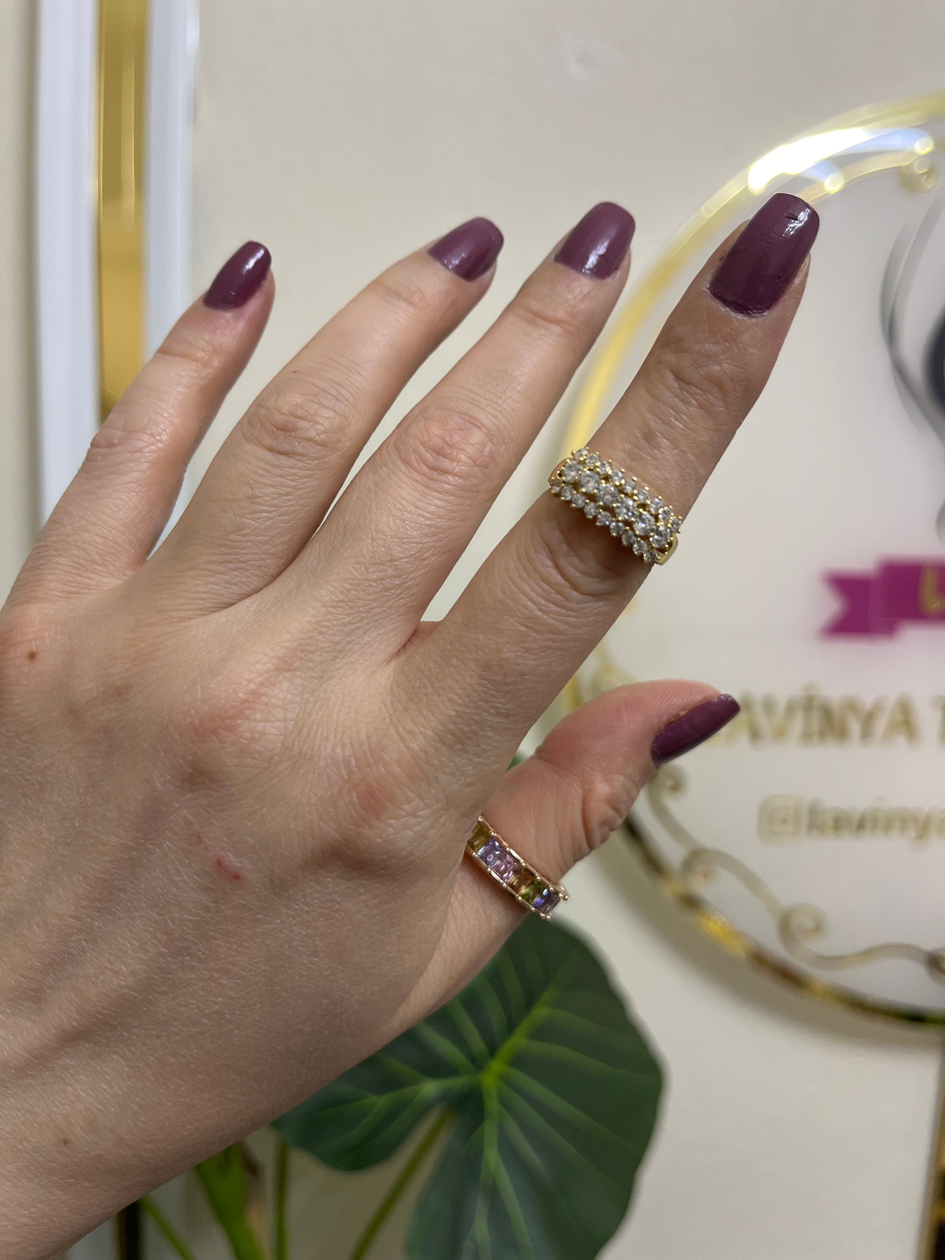 14k özel seri taşlı yüzük-LAVİNYA