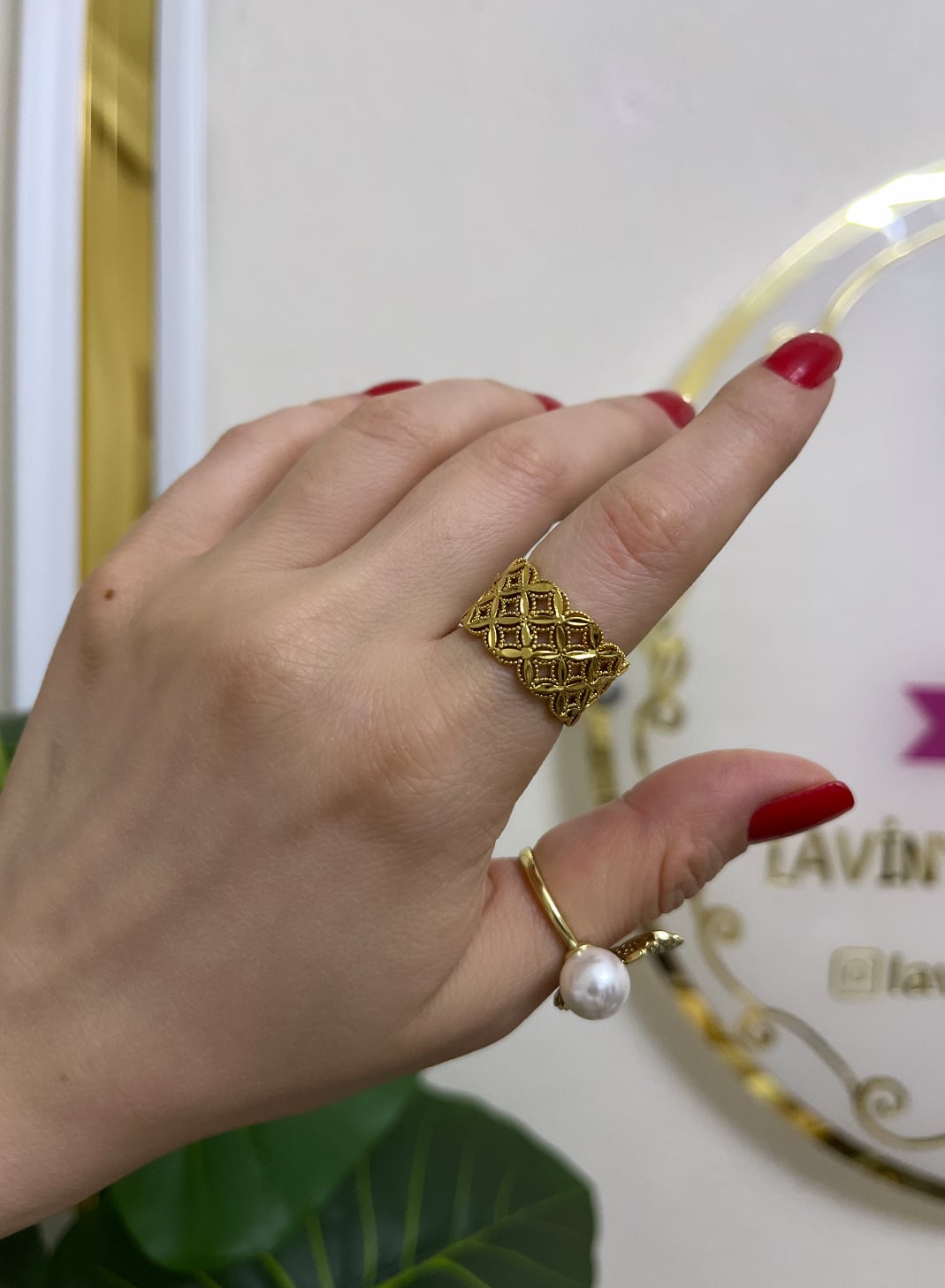 22k kuyum model yüzük-LAVİNYA