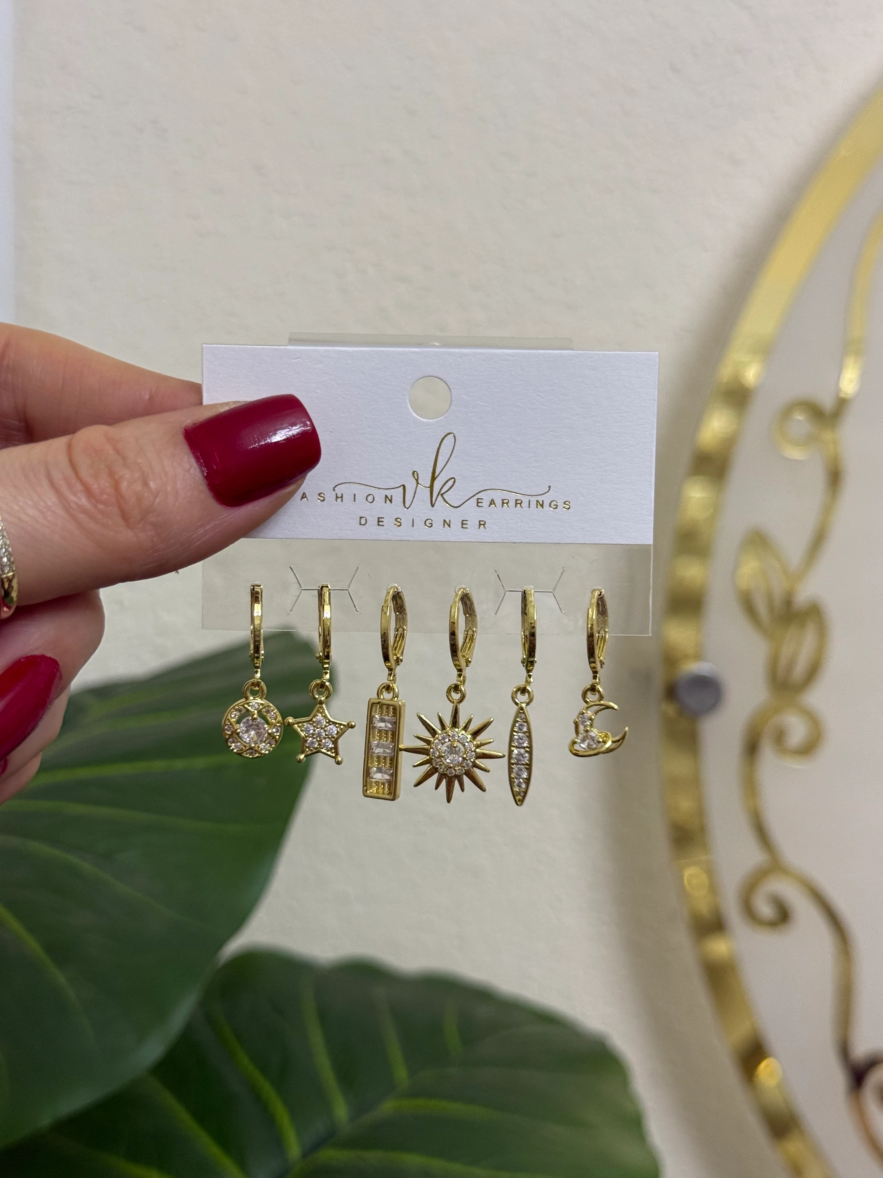 Özel seri çoklu küpe-LAVİNYA