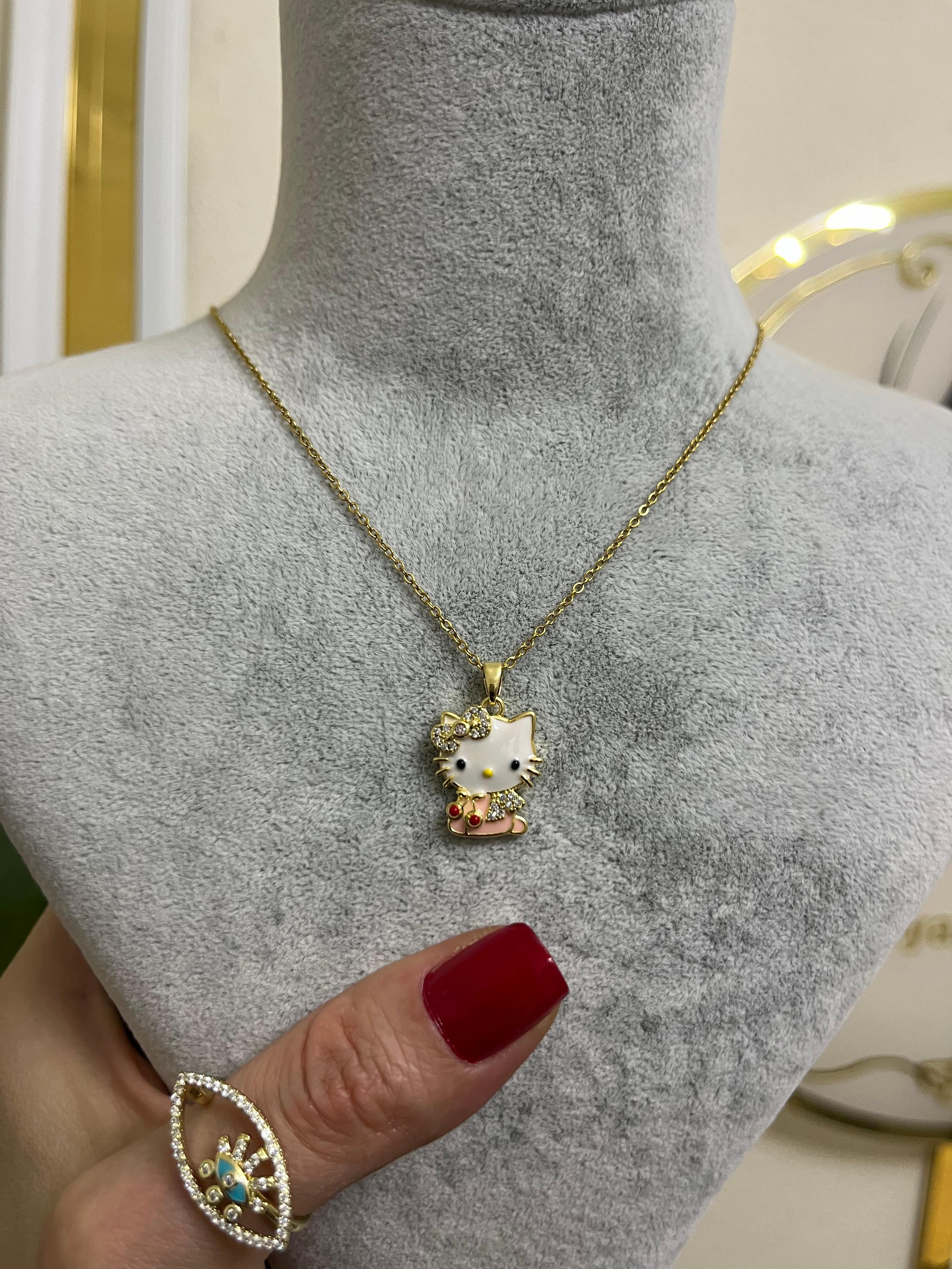 Hello Kitty çelik kolye-LAVİNYA