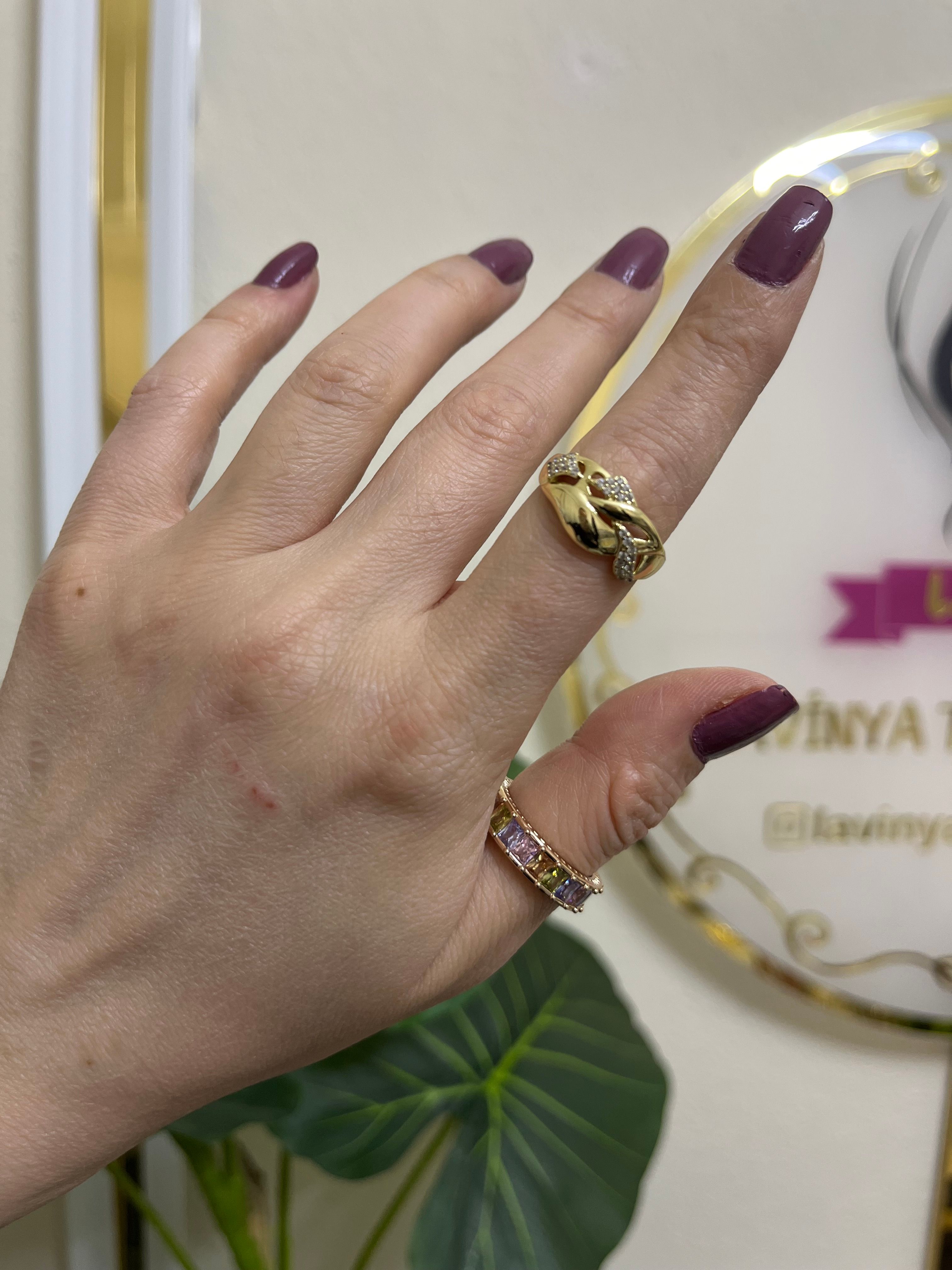 14k özel seri yüzük-LAVİNYA