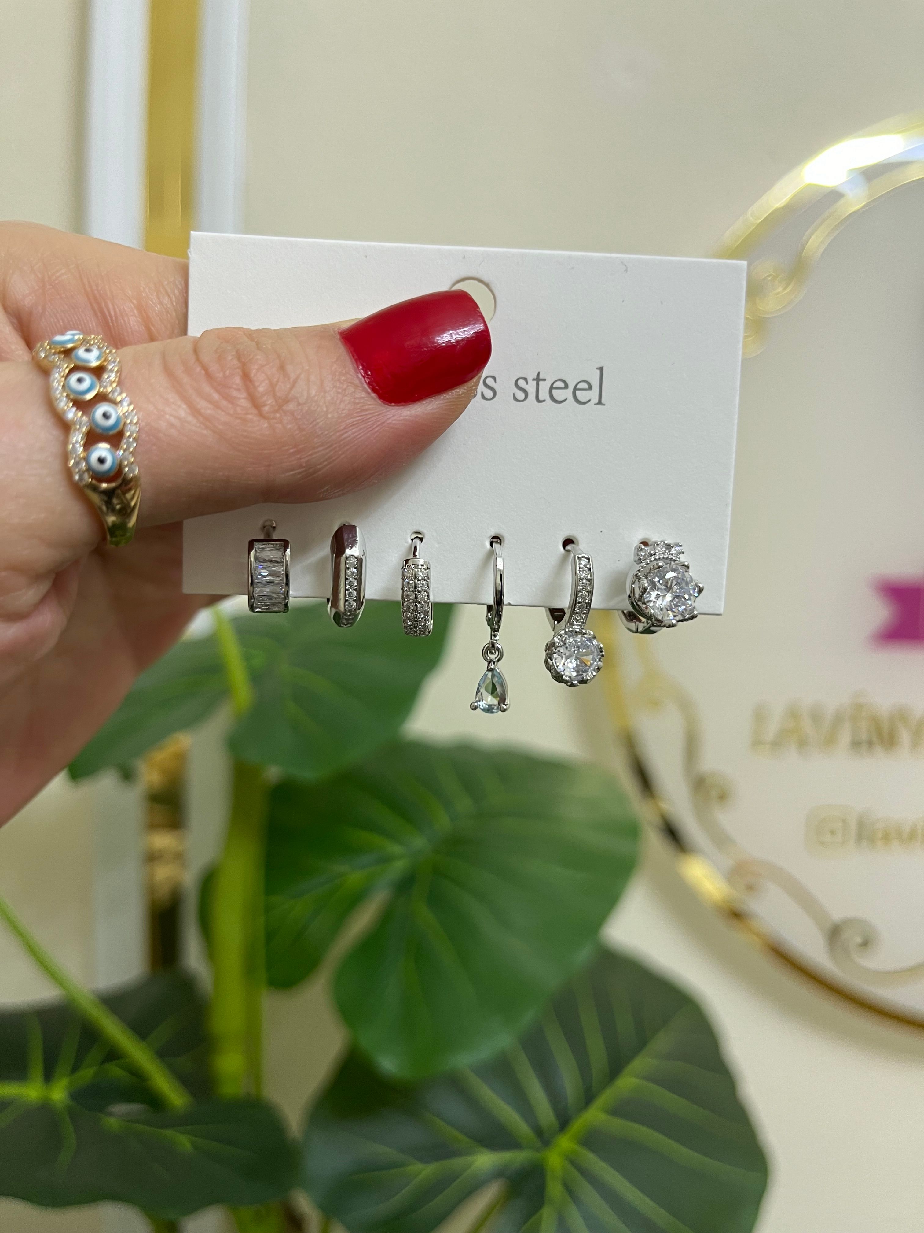 Çoklu set küpe-LAVİNYA