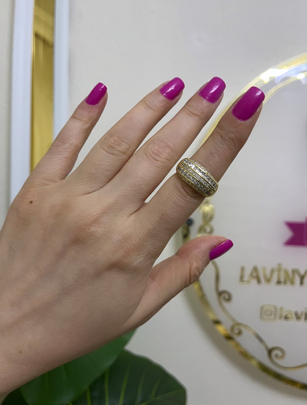 14k xuping yüzük-LAVİNYA