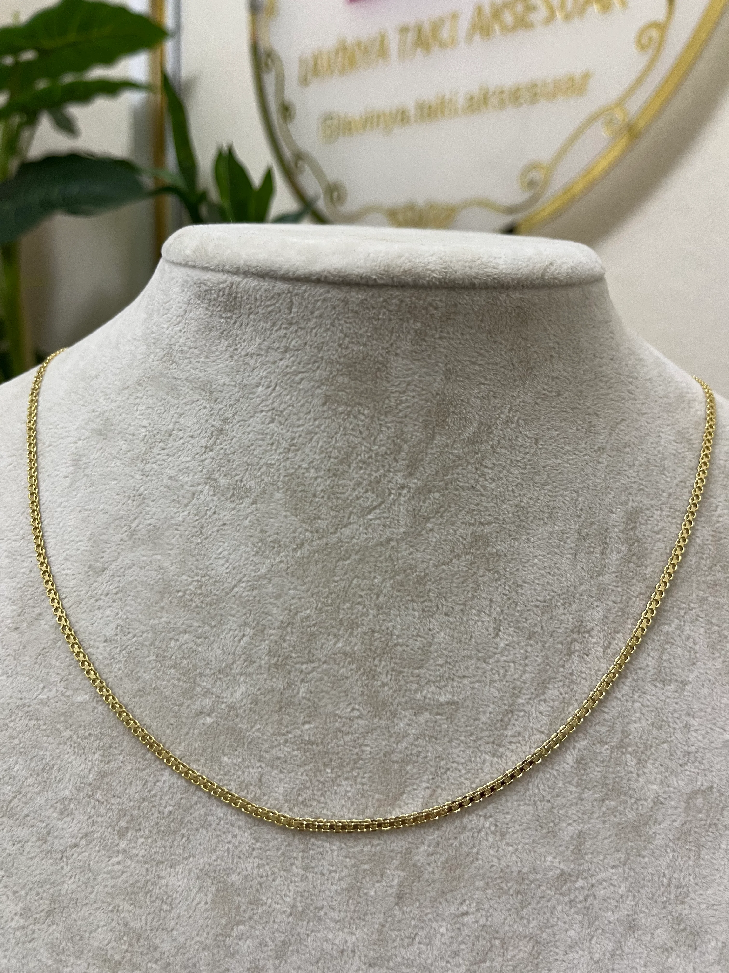 Xuping 14k örme zincir-LAVİNYA