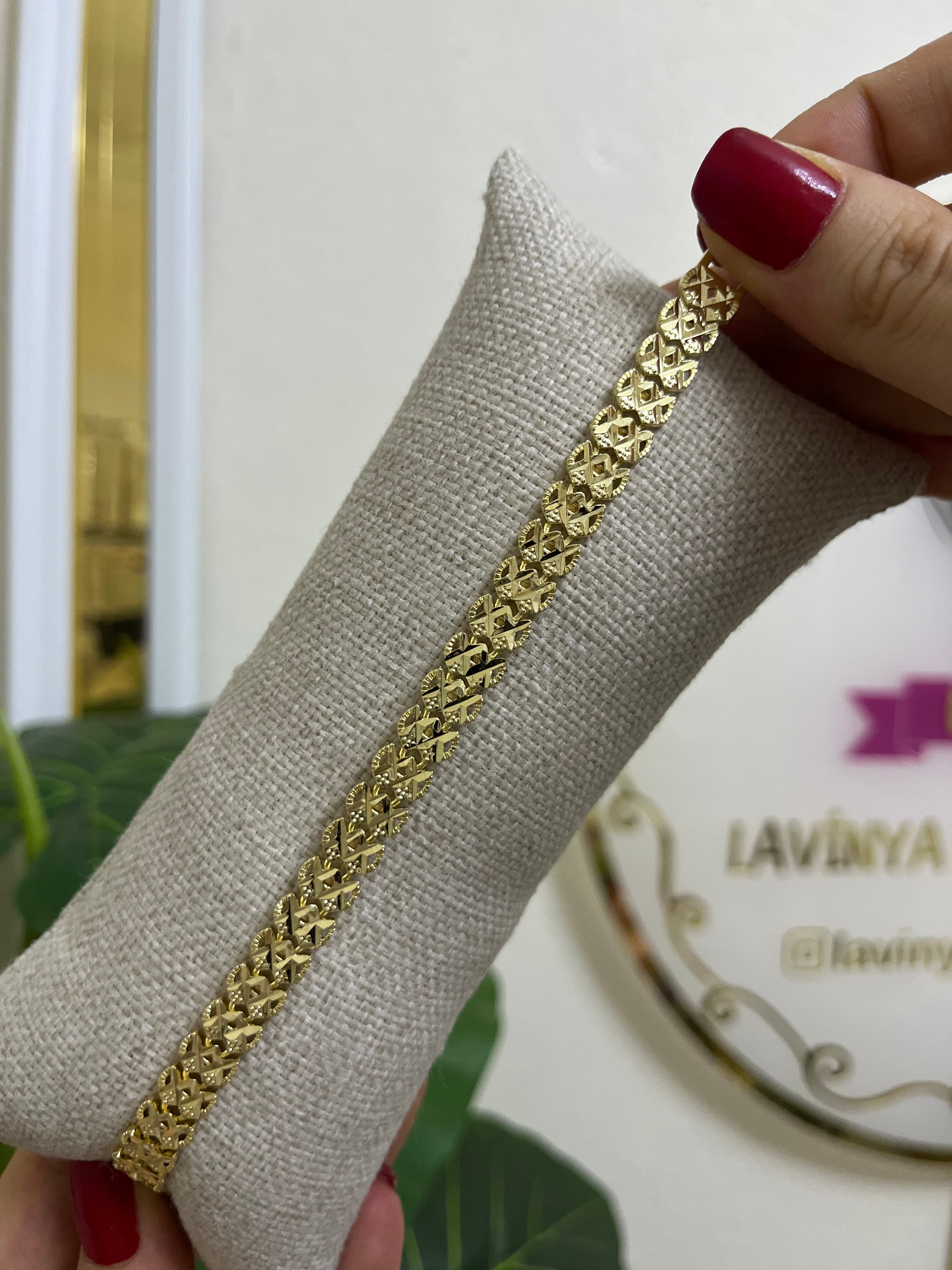 14k kuyumcu model bileklik-LAVİNYA