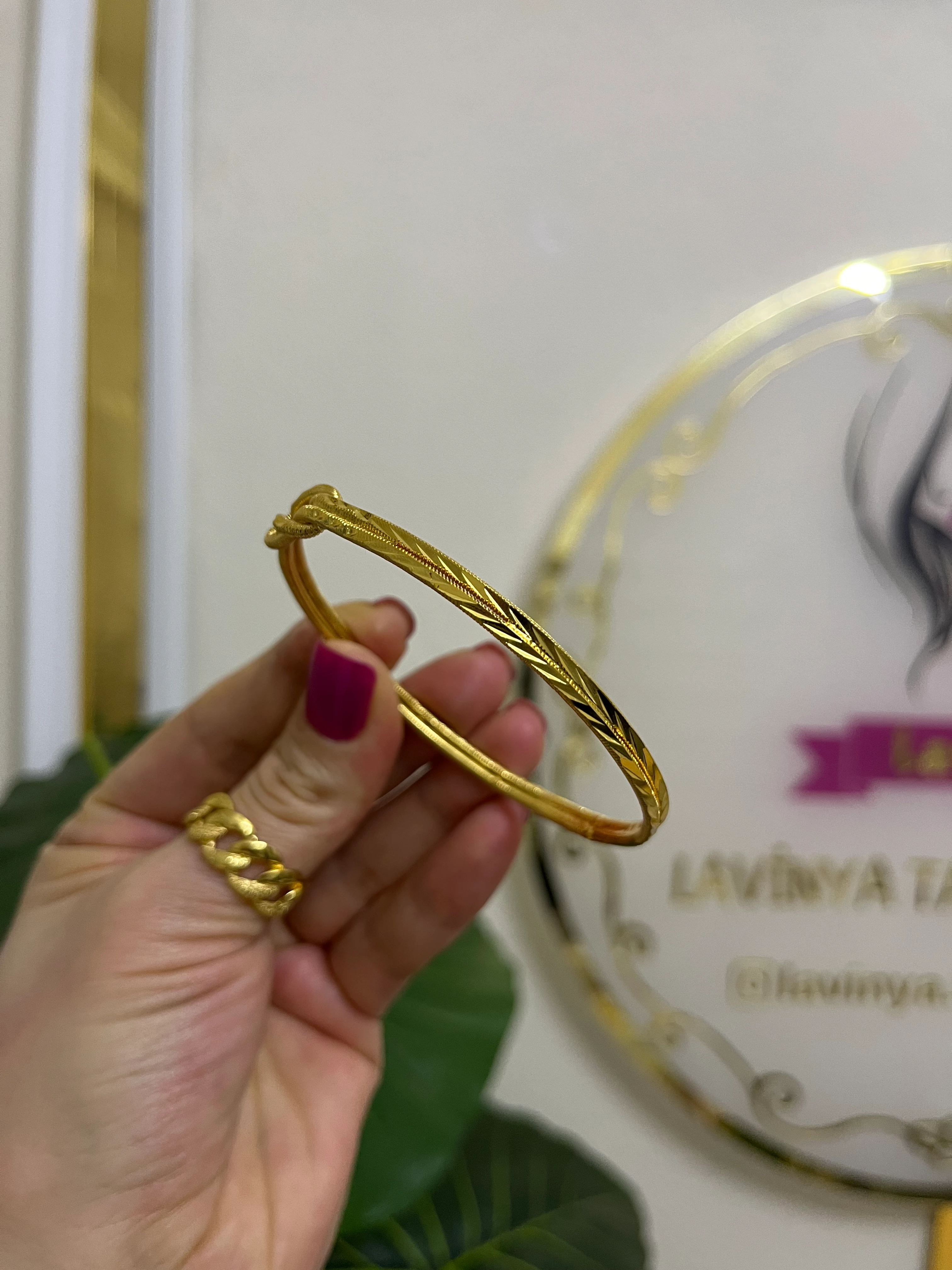 22k başak model düğüm bilezik-LAVİNYA