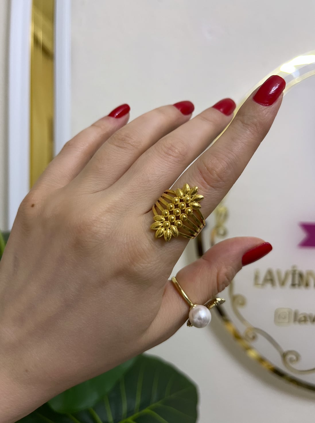 22k kuyum model yüzük-LAVİNYA