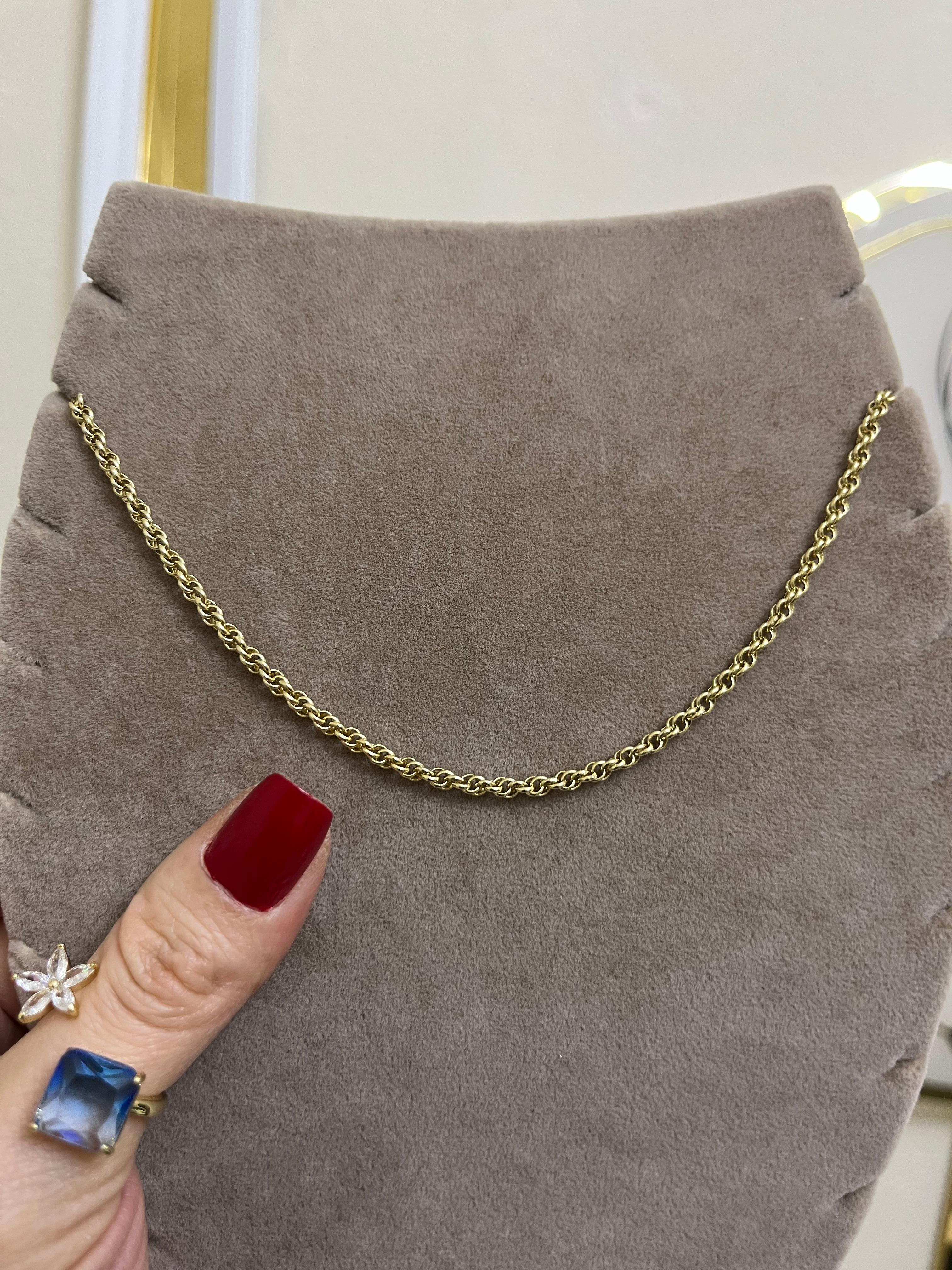 14k özel seri burgu zincir kolye-LAVİNYA