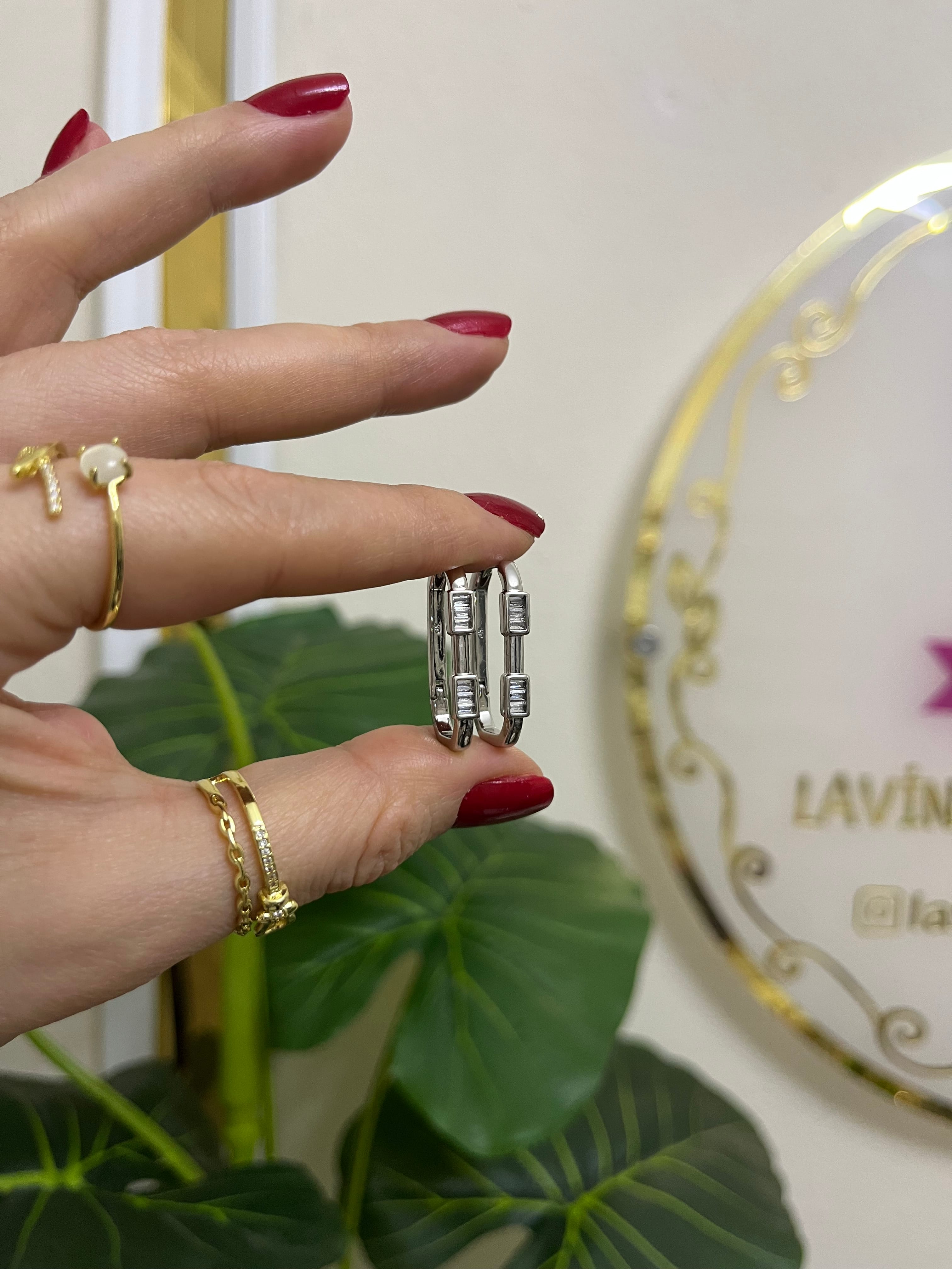 Silver xuping küpe-LAVİNYA