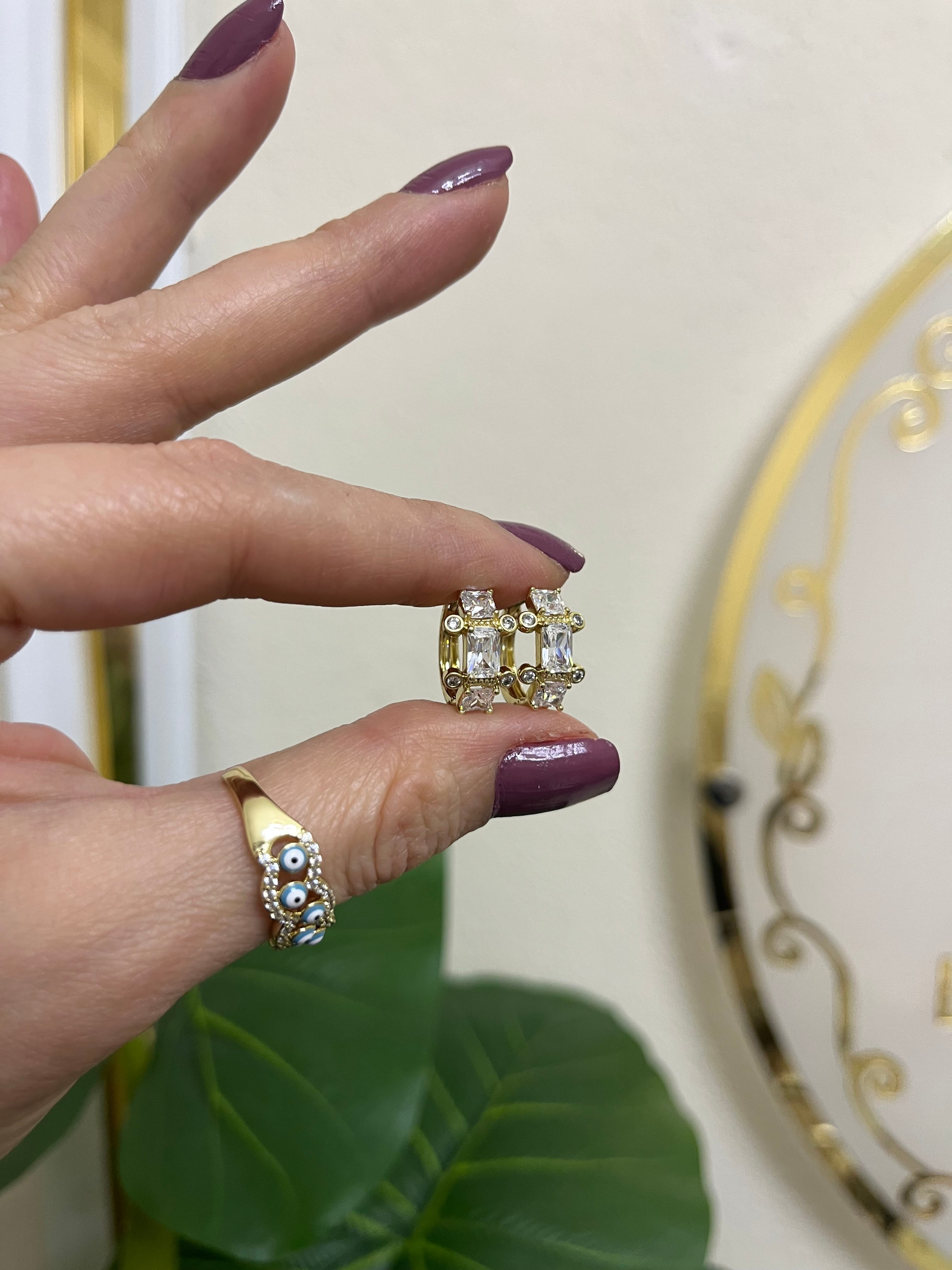 14k özel seri küpe-LAVİNYA