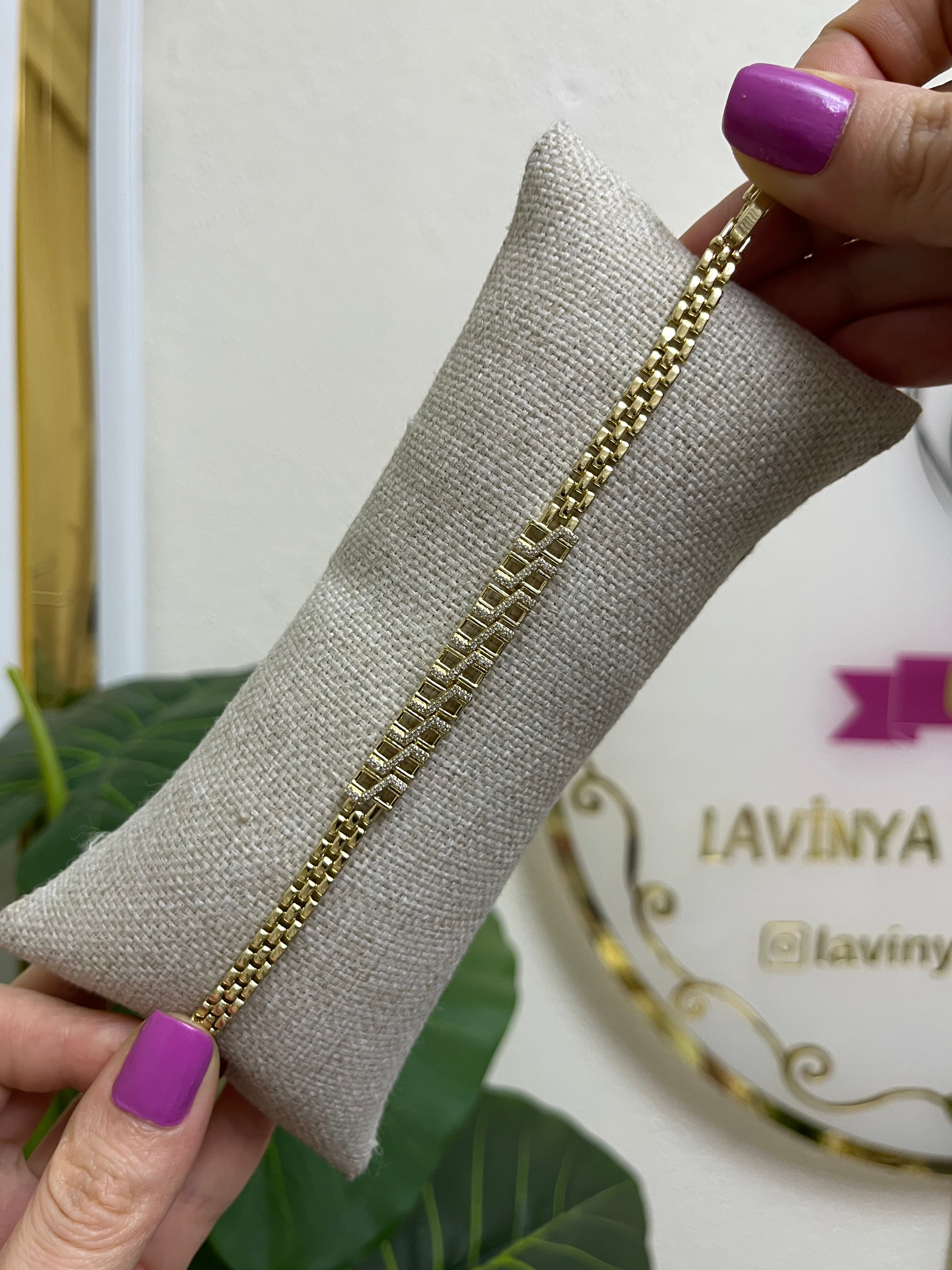 14k xuping bileklik-LAVİNYA