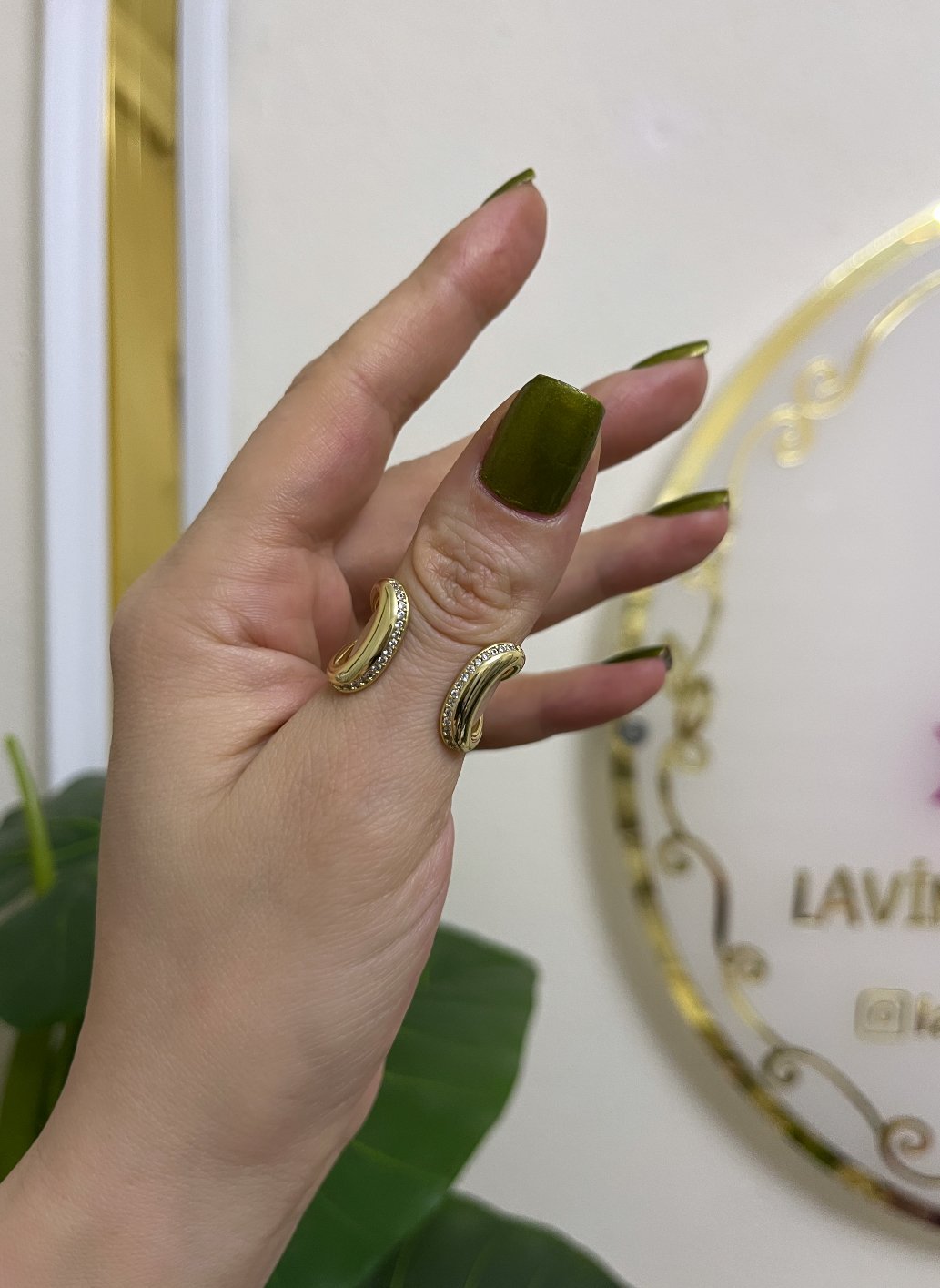 14k özel seri yüzük ayarlamalı-LAVİNYA