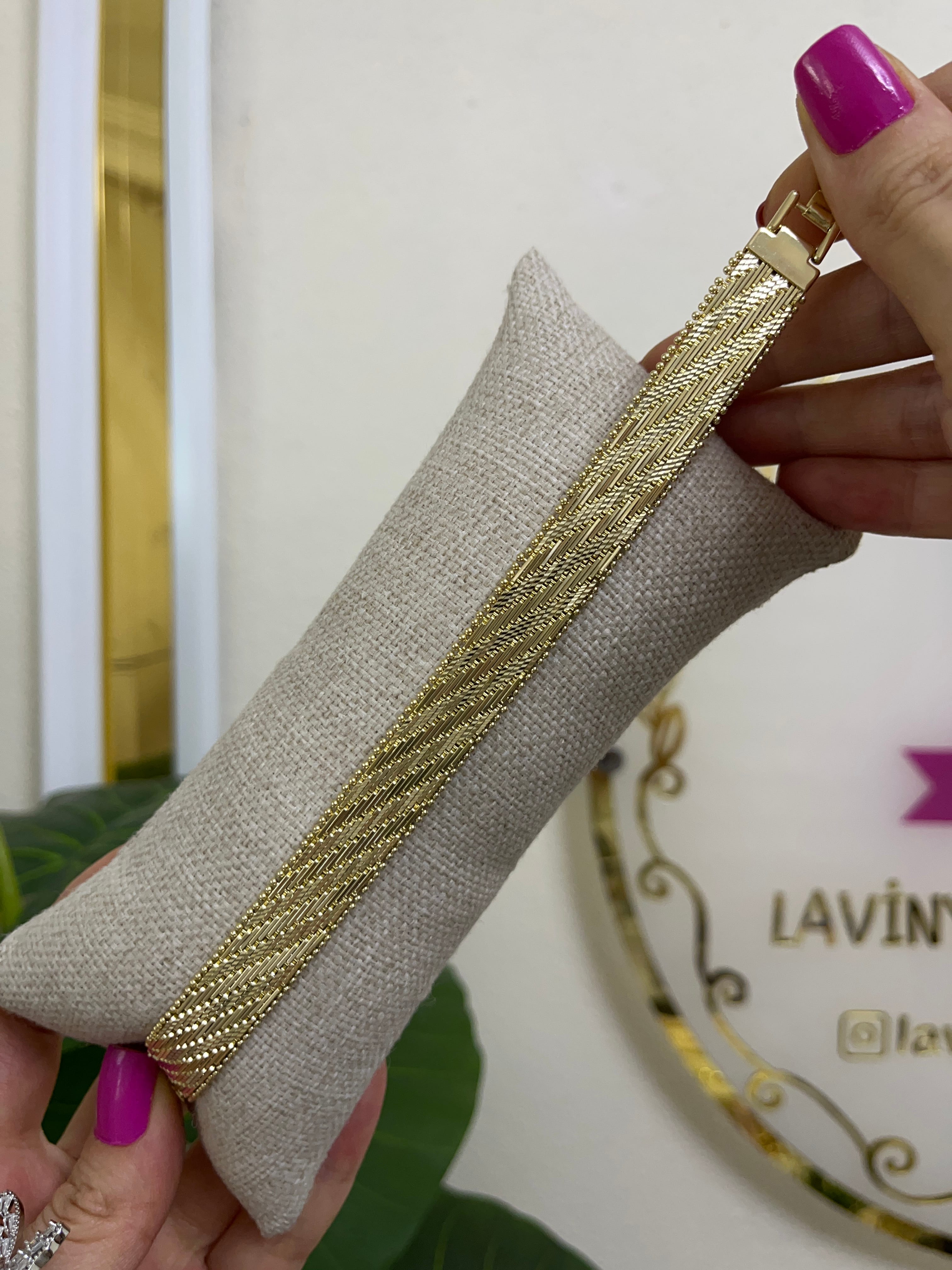 14k hasır kalın xuping bileklik-LAVİNYA