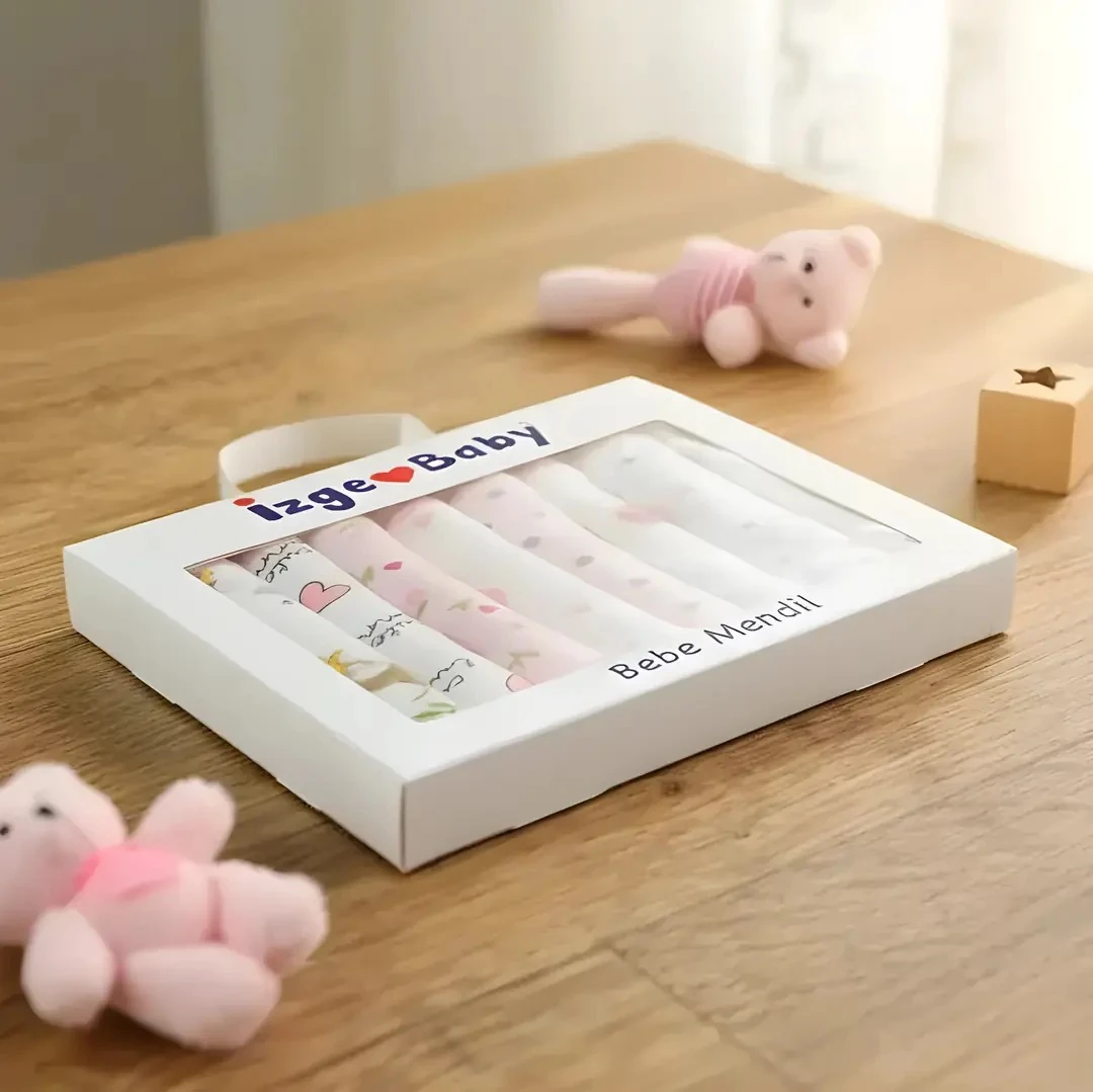 Desenli Müslin Bebek Mendili