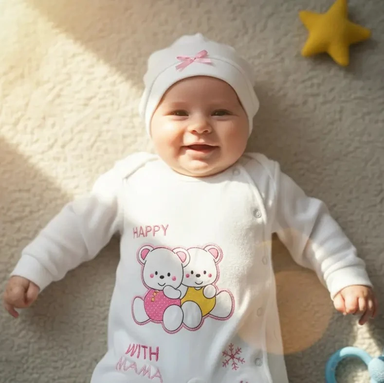 Organik Pamuk Bebek Tulum