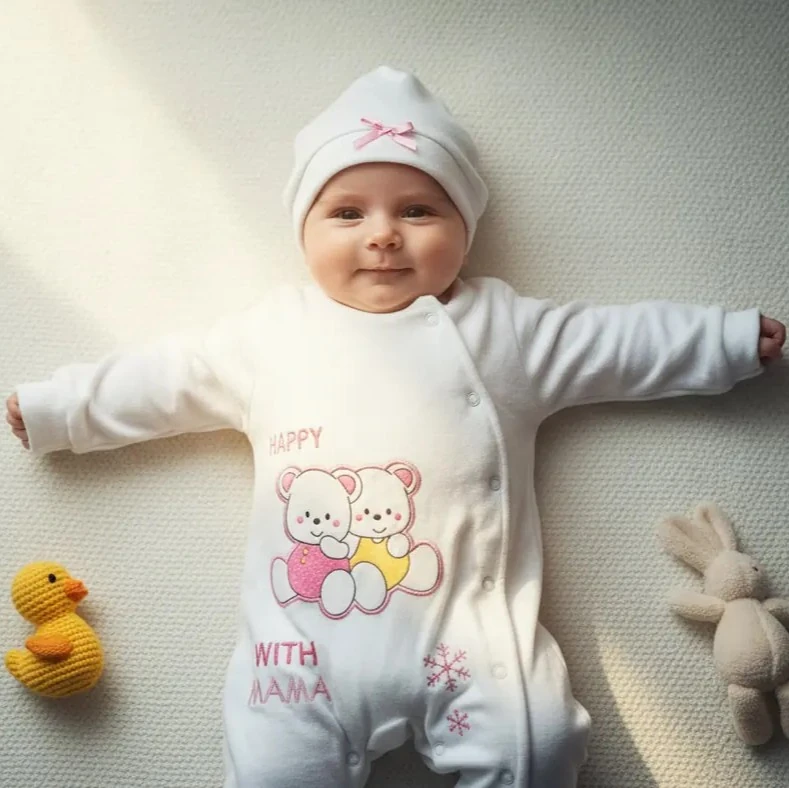 Organik Pamuk Bebek Tulum