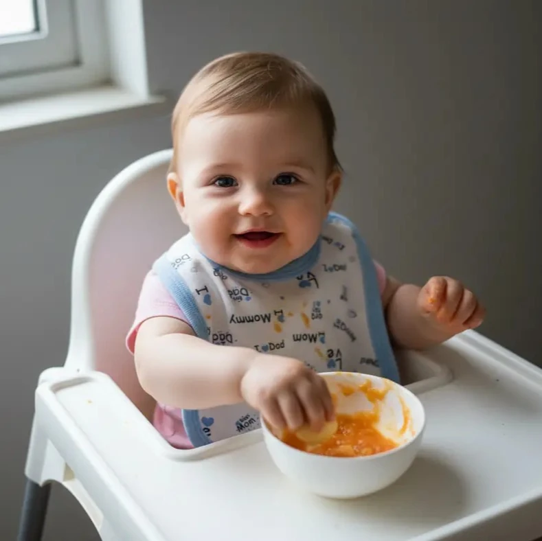 Su Geçirmez Bebek Mama Önlüğü