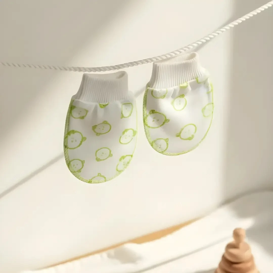 Desenli Pamuk Bebek Eldiveni