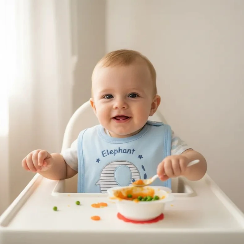 Su Geçirmez Bebek Mama Önlüğü