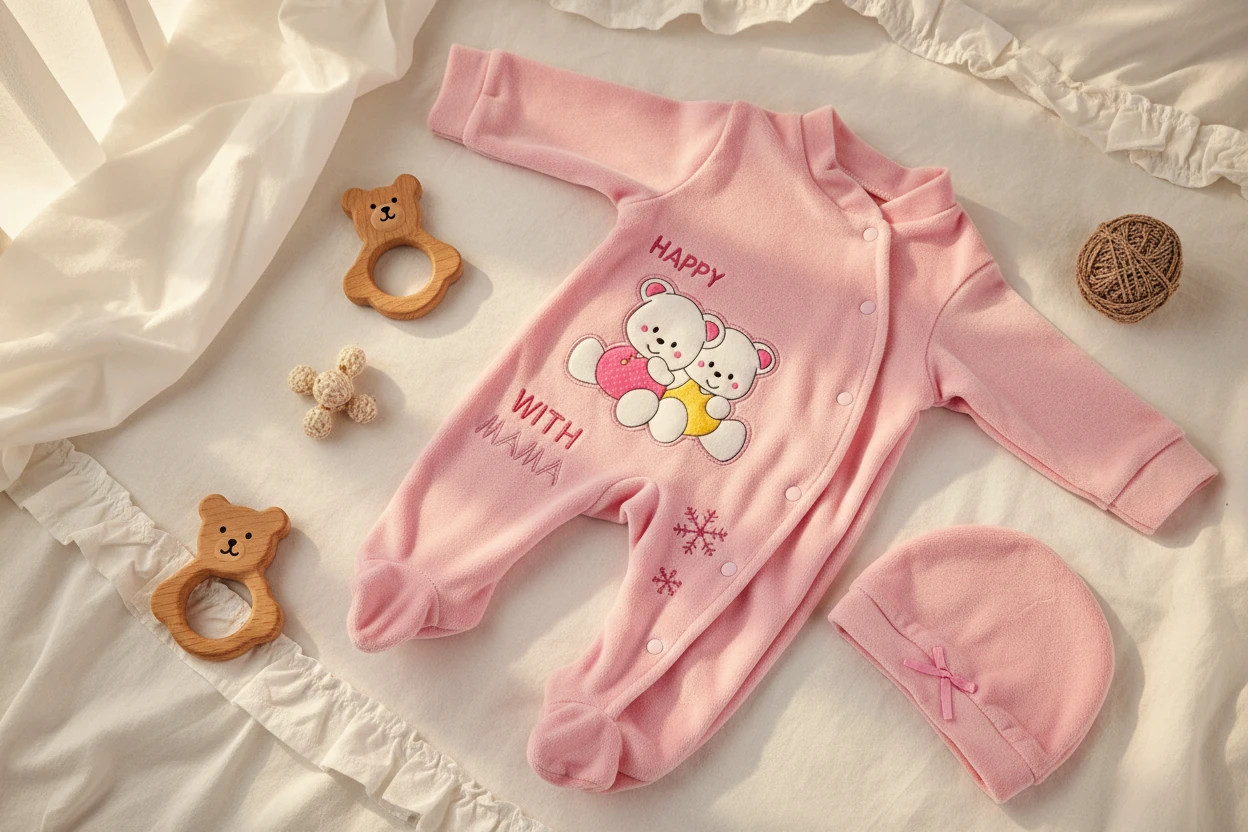 Organik Pamuk Bebek Tulum