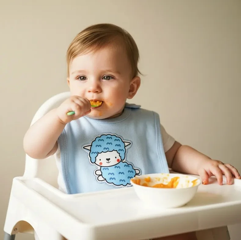 Su Geçirmez Bebek Mama Önlüğü