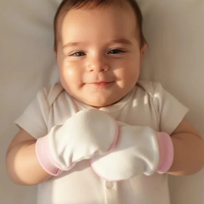 Pamuklu Bebek Eldiveni