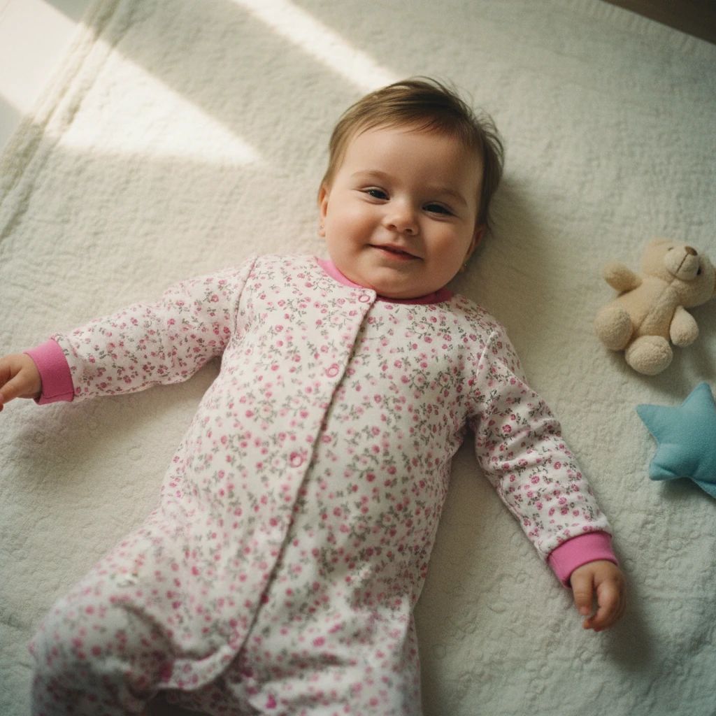 Organik Pamuk Bebek Tulum - Pembe