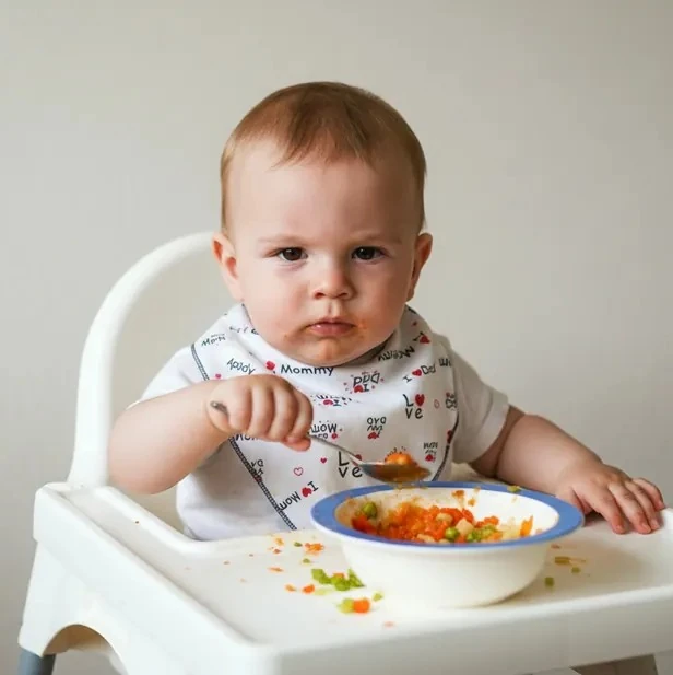 Su Geçirmez Bebek Mama Önlüğü