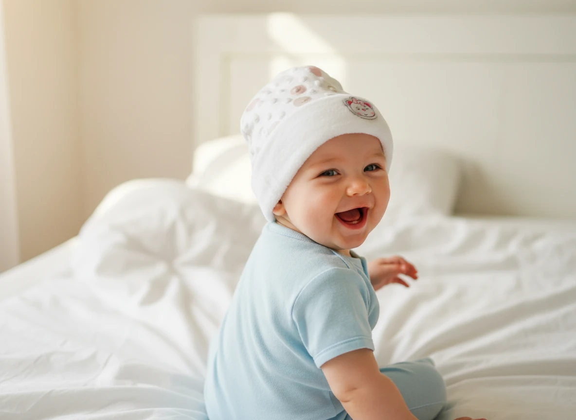 UV Korumalı Bebek Şapkası